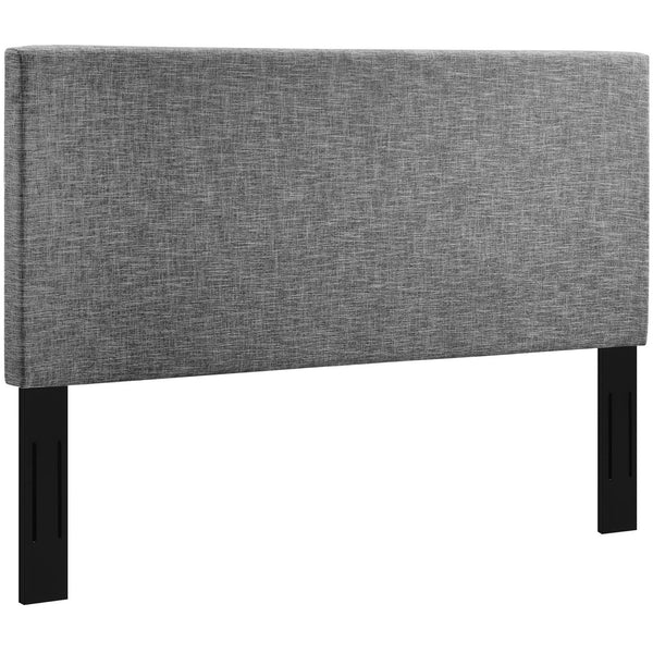 Taylor Upholstered Linen Fabric Full / Queen Headboard, Light Gray