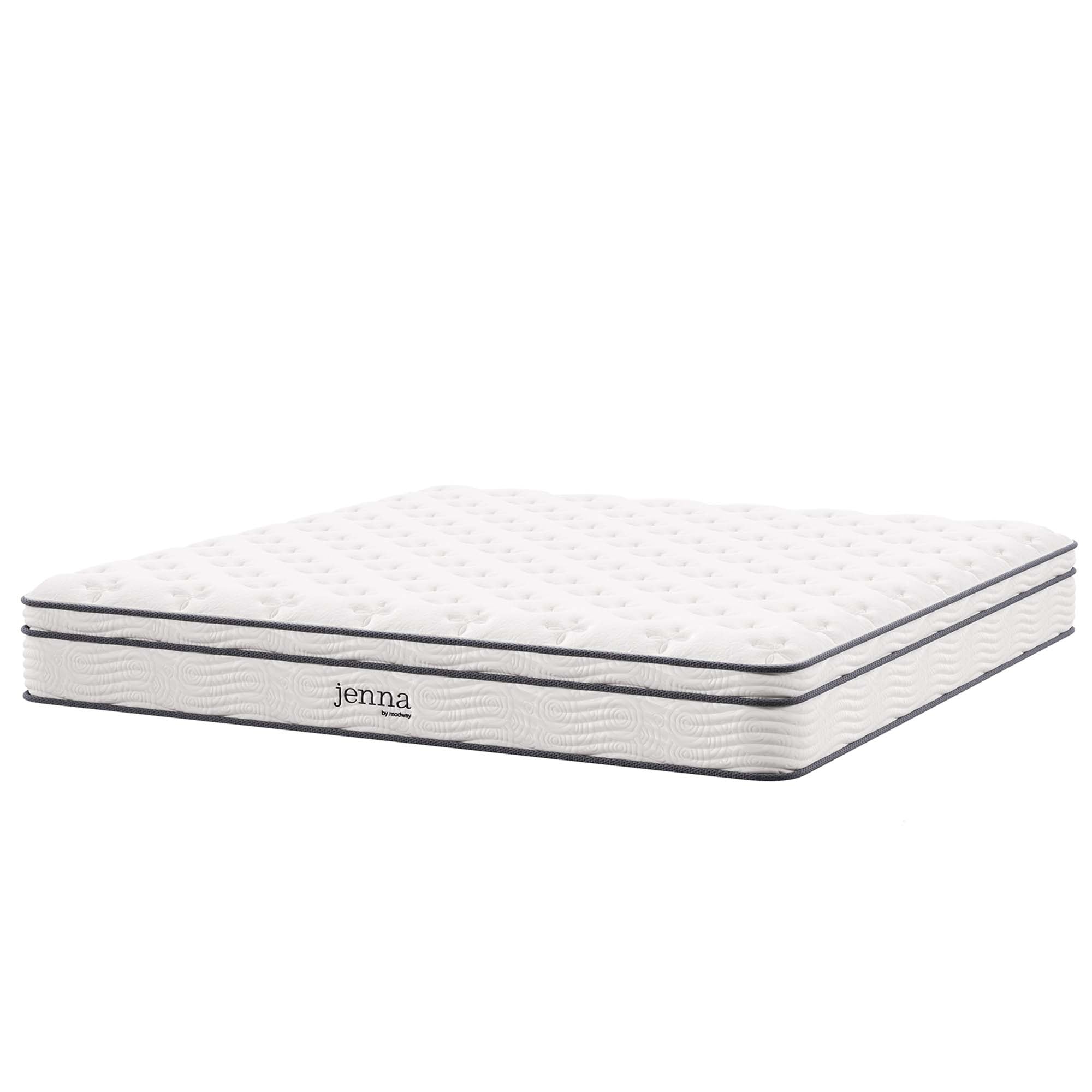 Jenna 10" Innerspring and Foam California King Mattress, White