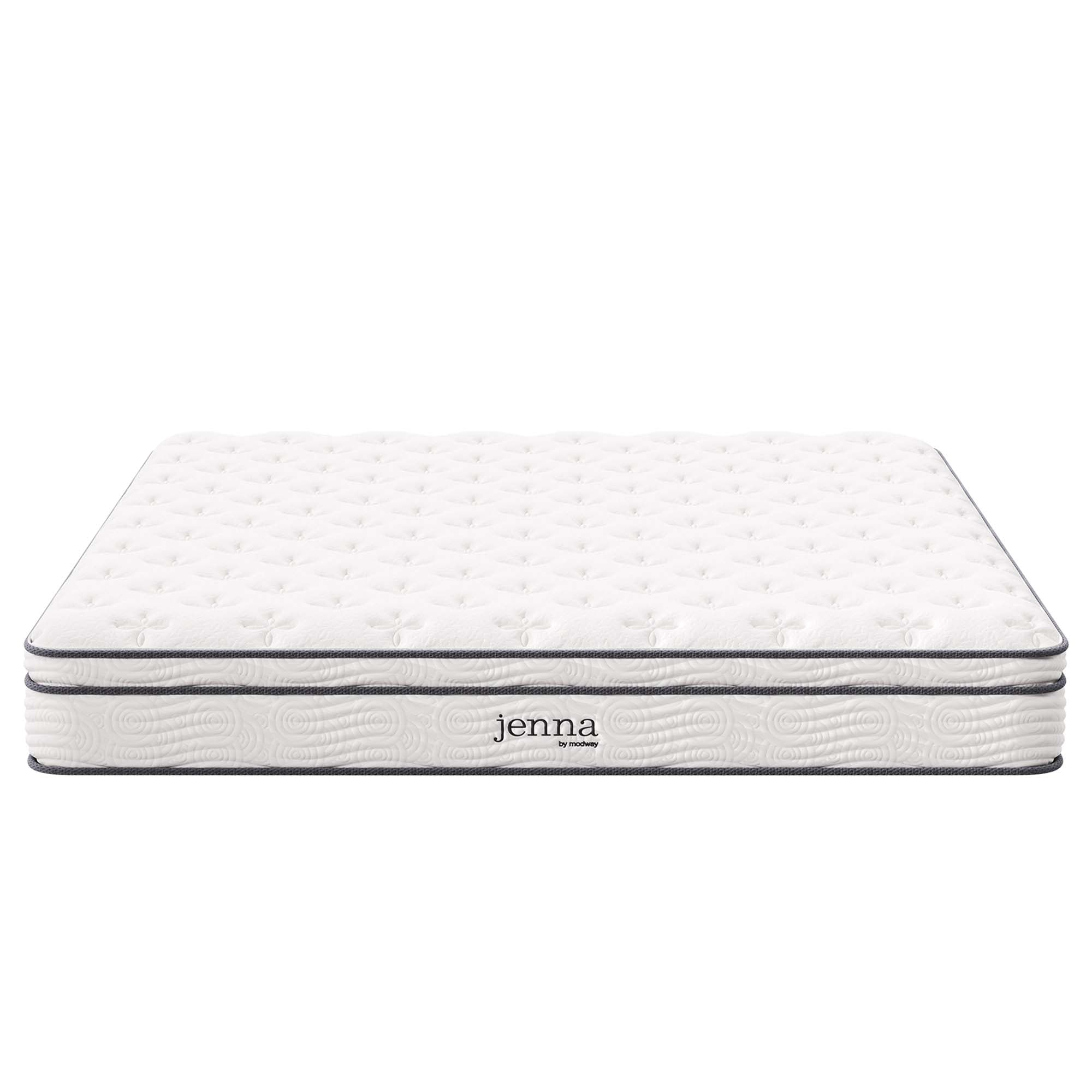 Jenna 10" Innerspring and Foam California King Mattress, White