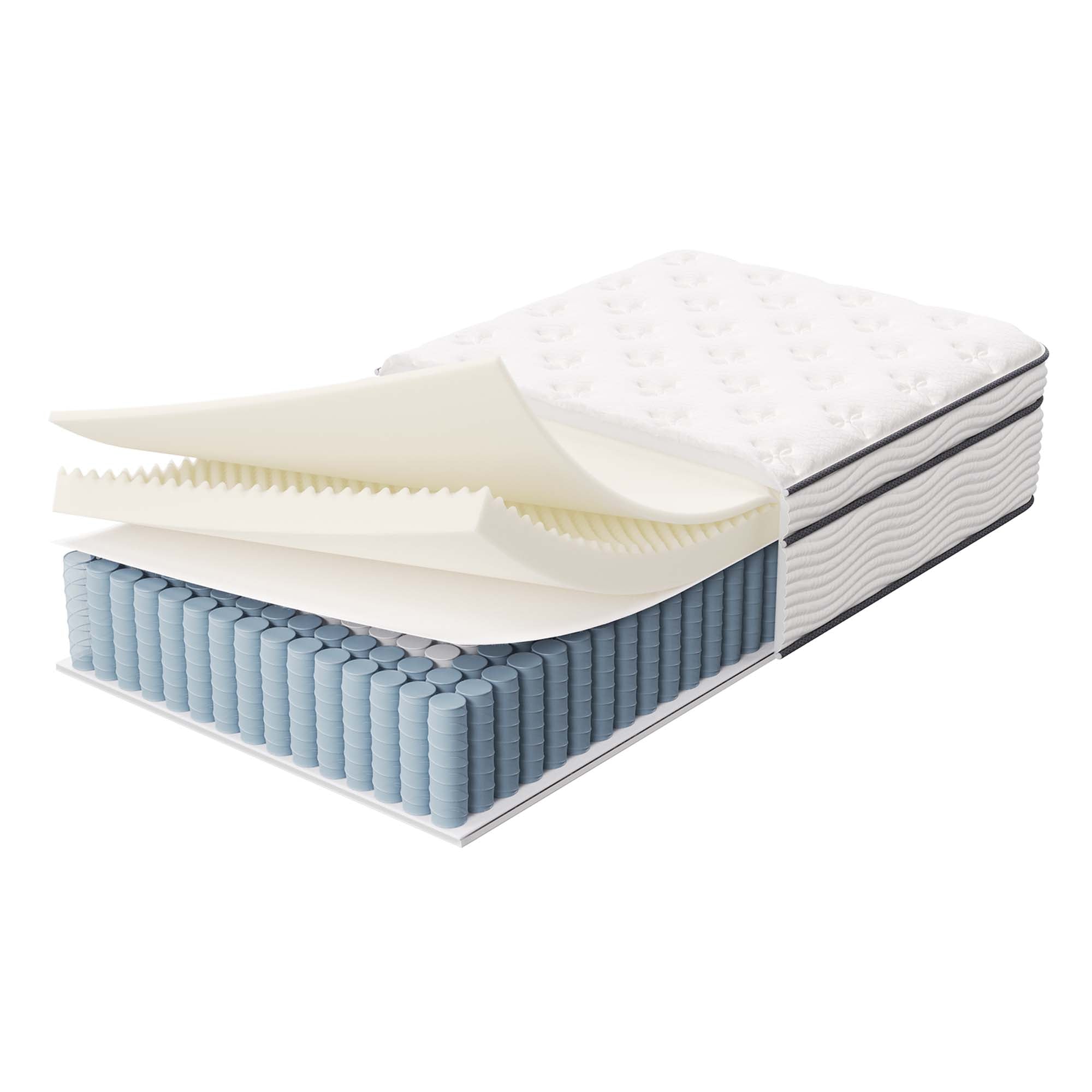 Jenna 14" Innerspring and Foam Twin Mattress, White
