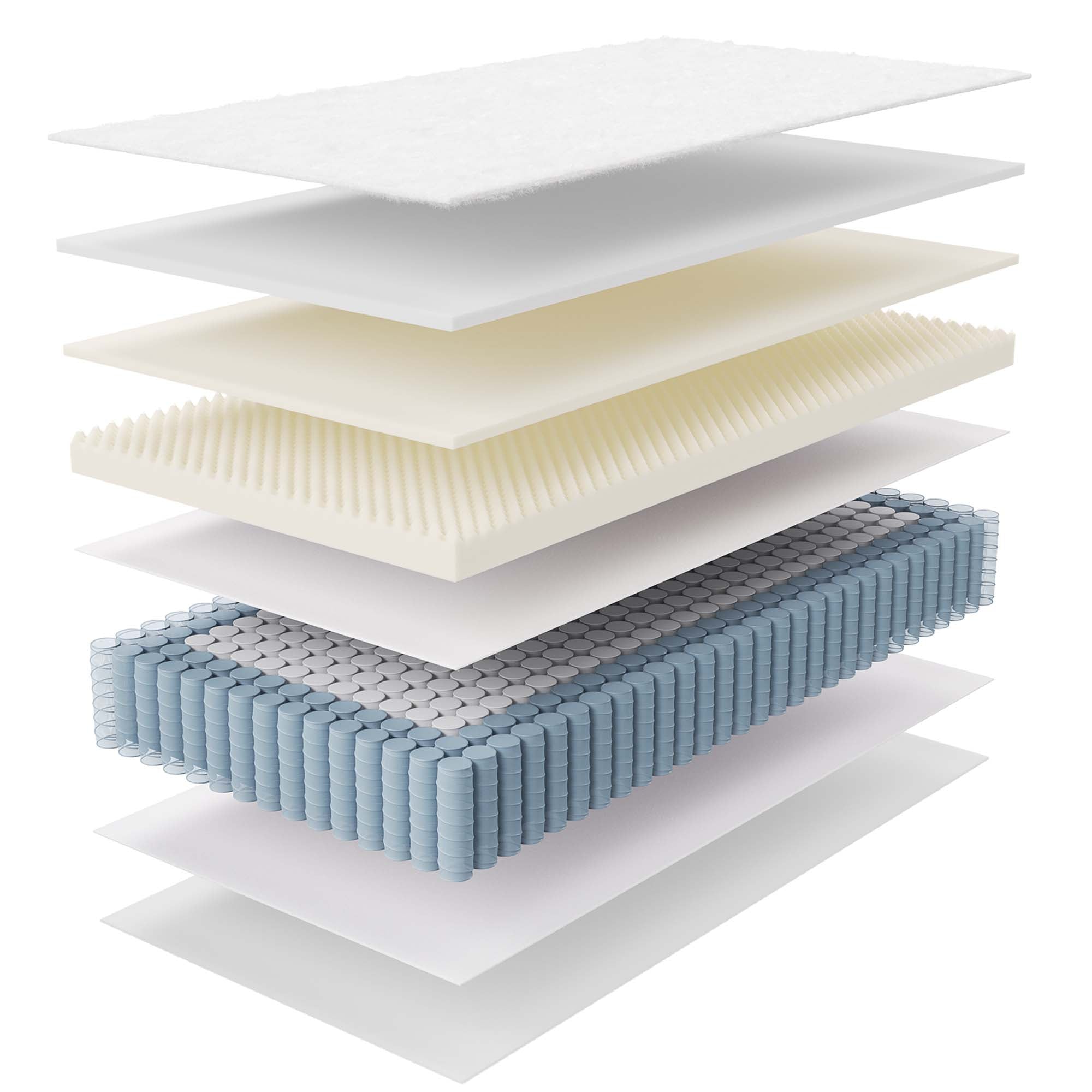 Jenna 14" Innerspring and Foam Twin Mattress, White