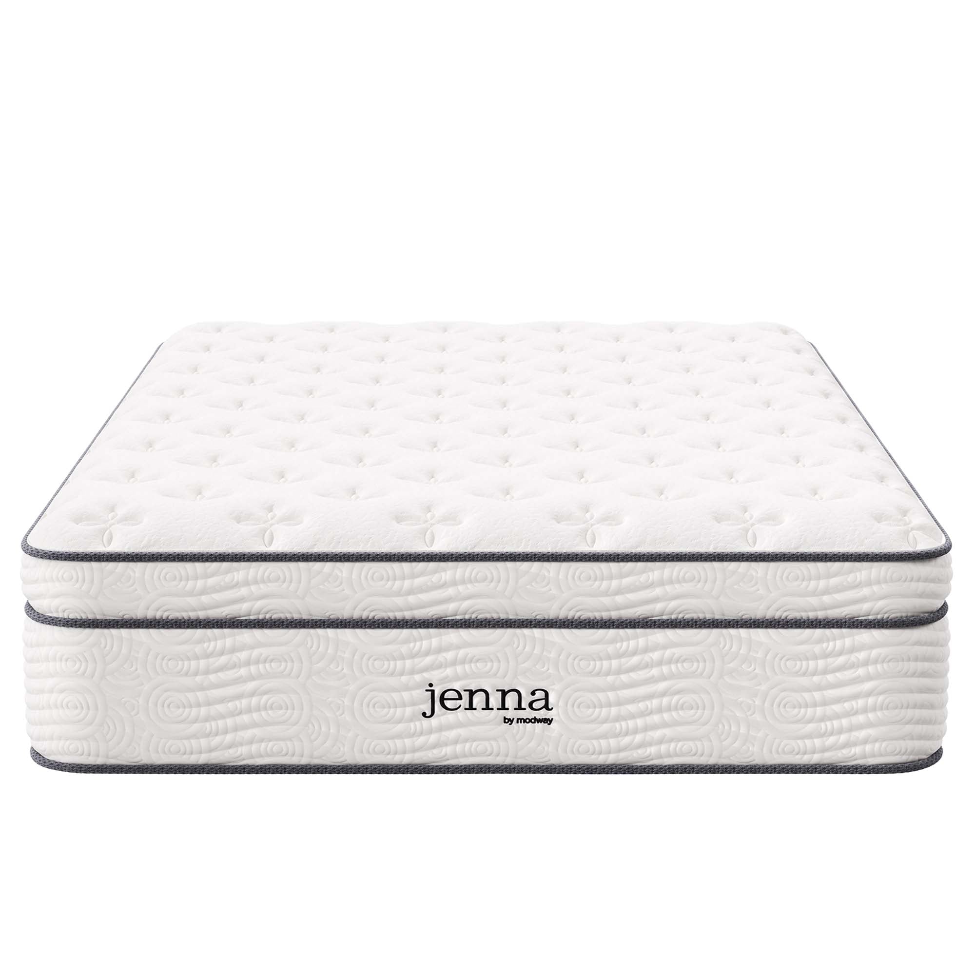 Jenna 14" Innerspring and Foam Full Mattress, White