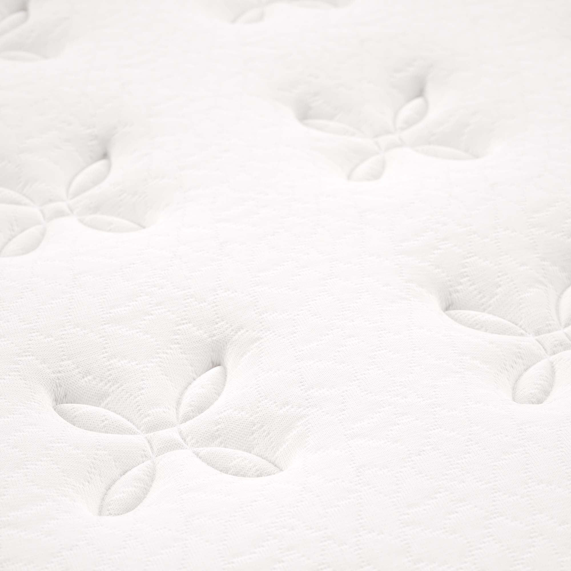 Jenna 14" Innerspring and Foam Queen Mattress, White