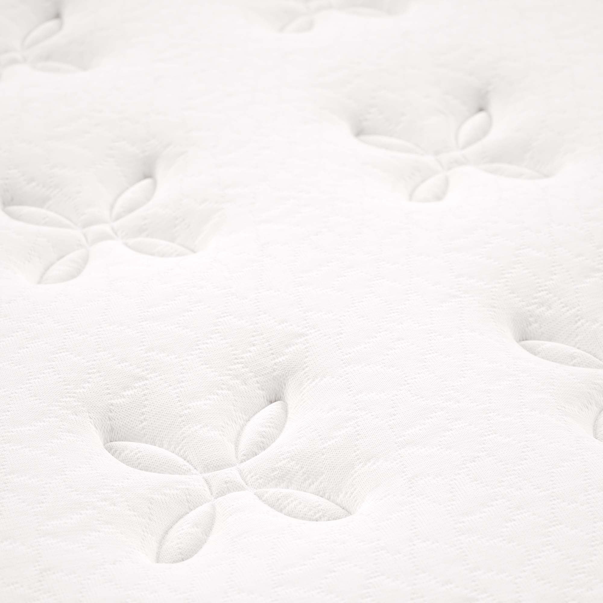 Jenna 14" Innerspring and Foam California King Mattress, White