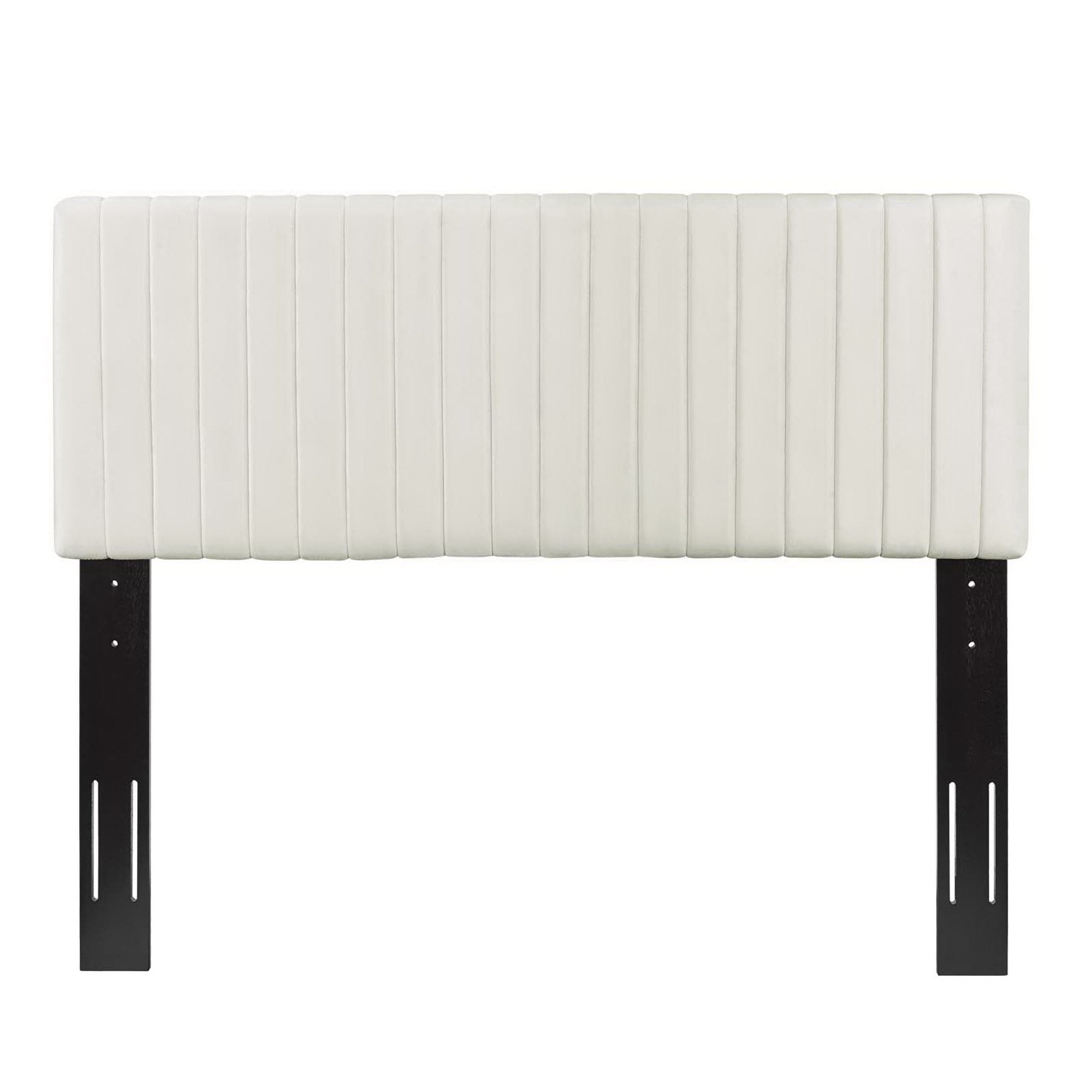 Keira Performance Velvet Full / Queen Headboard, Ivory