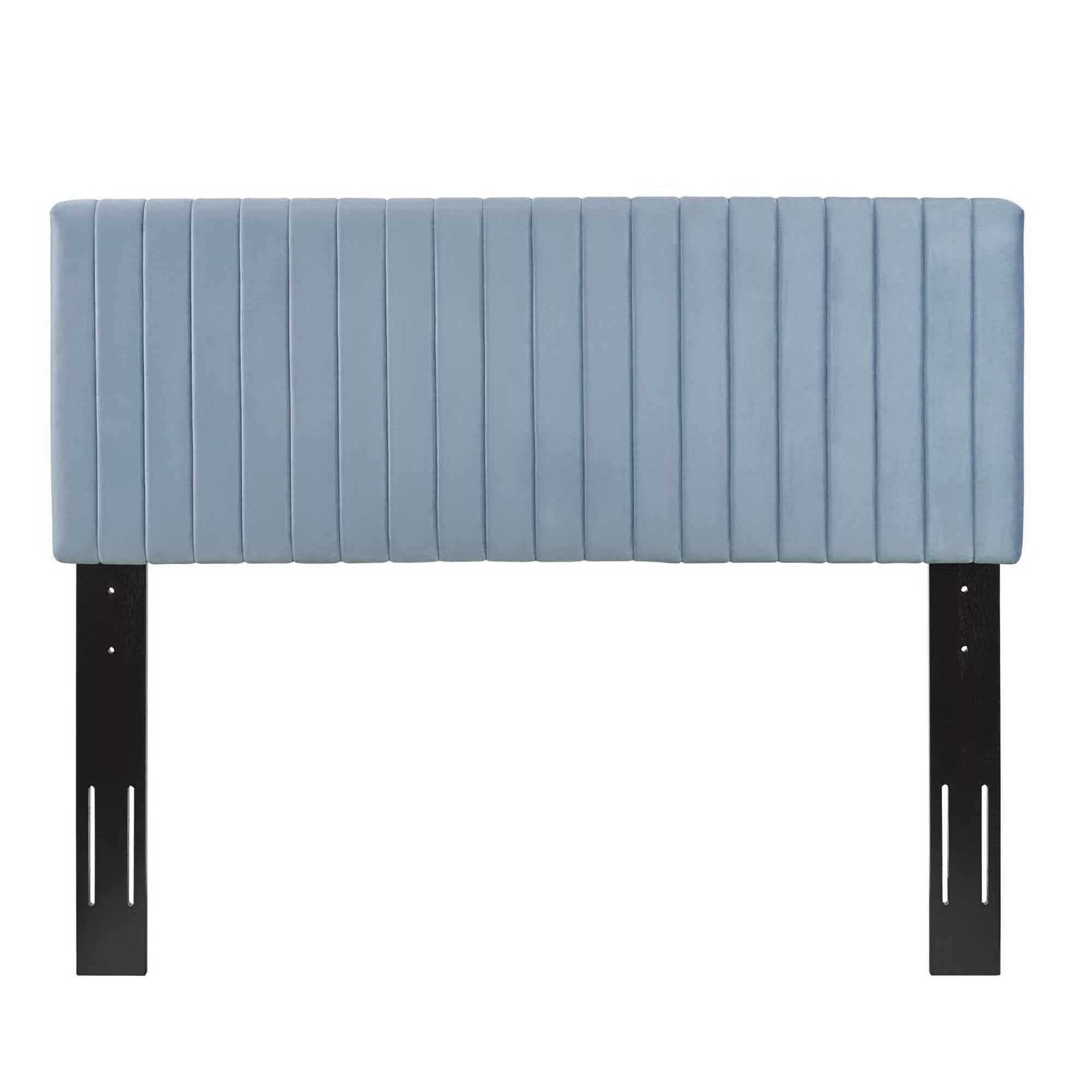 Keira Performance Velvet Full / Queen Headboard, Light Blue