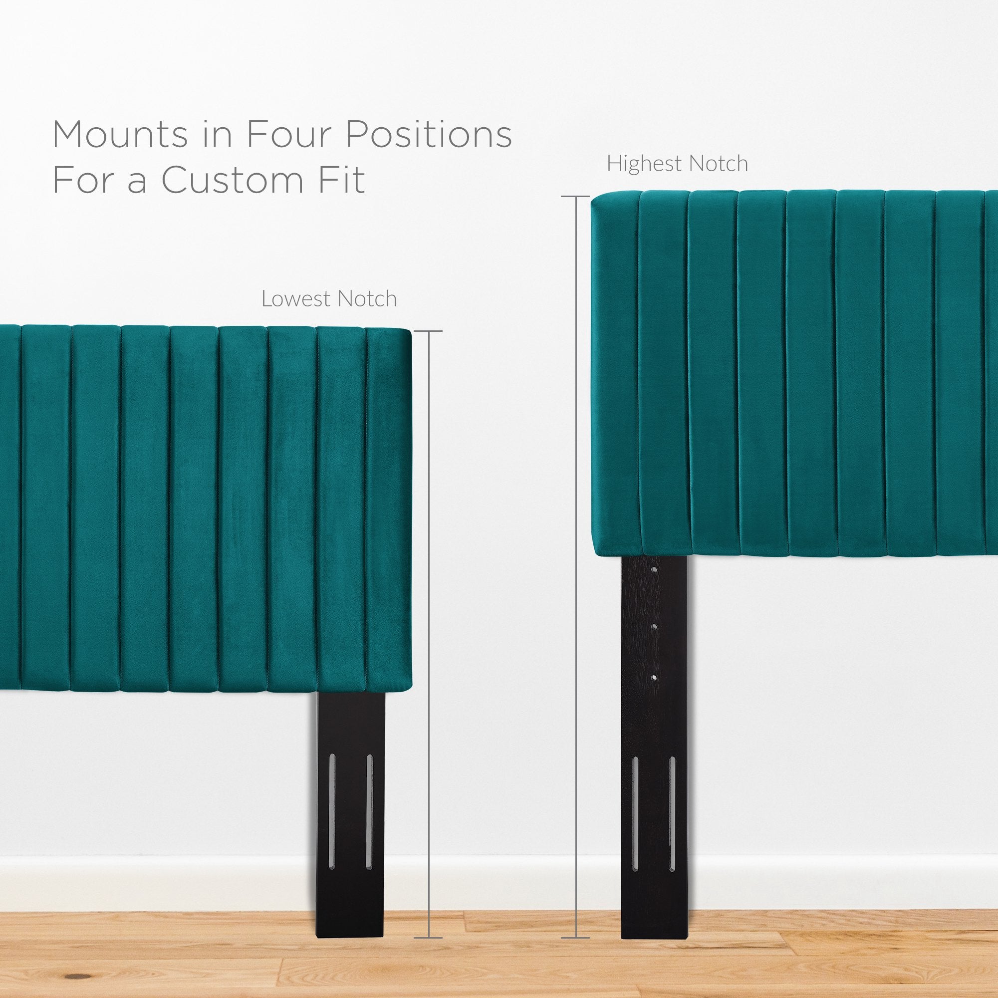 Keira Performance Velvet Full / Queen Headboard, Teal
