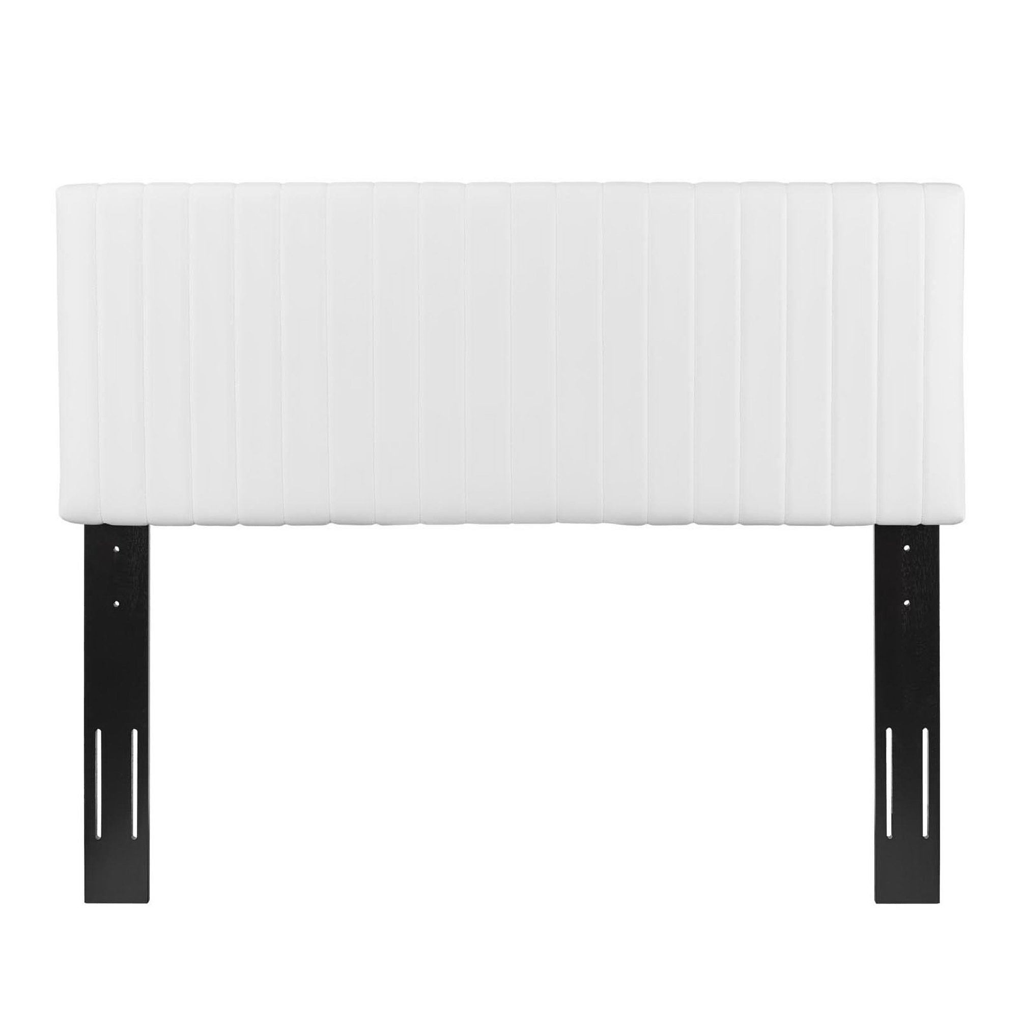 Keira Faux Leather Full / Queen Headboard, White