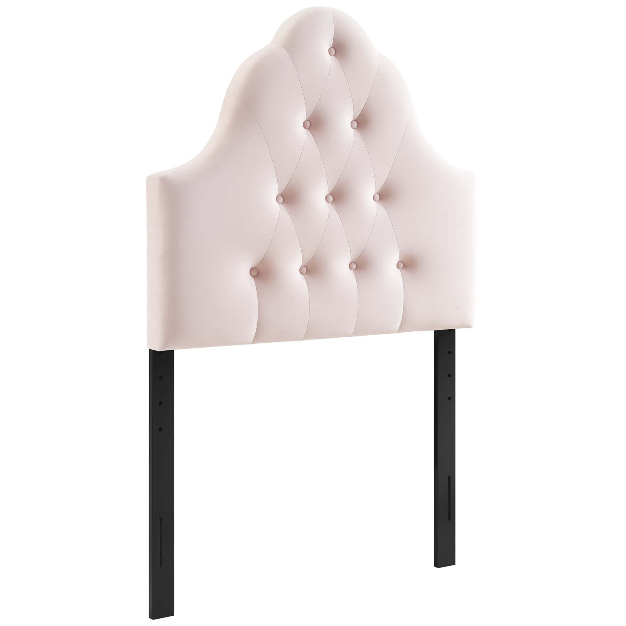Sovereign Diamond Tufted Performance Velvet Twin Headboard, Pink