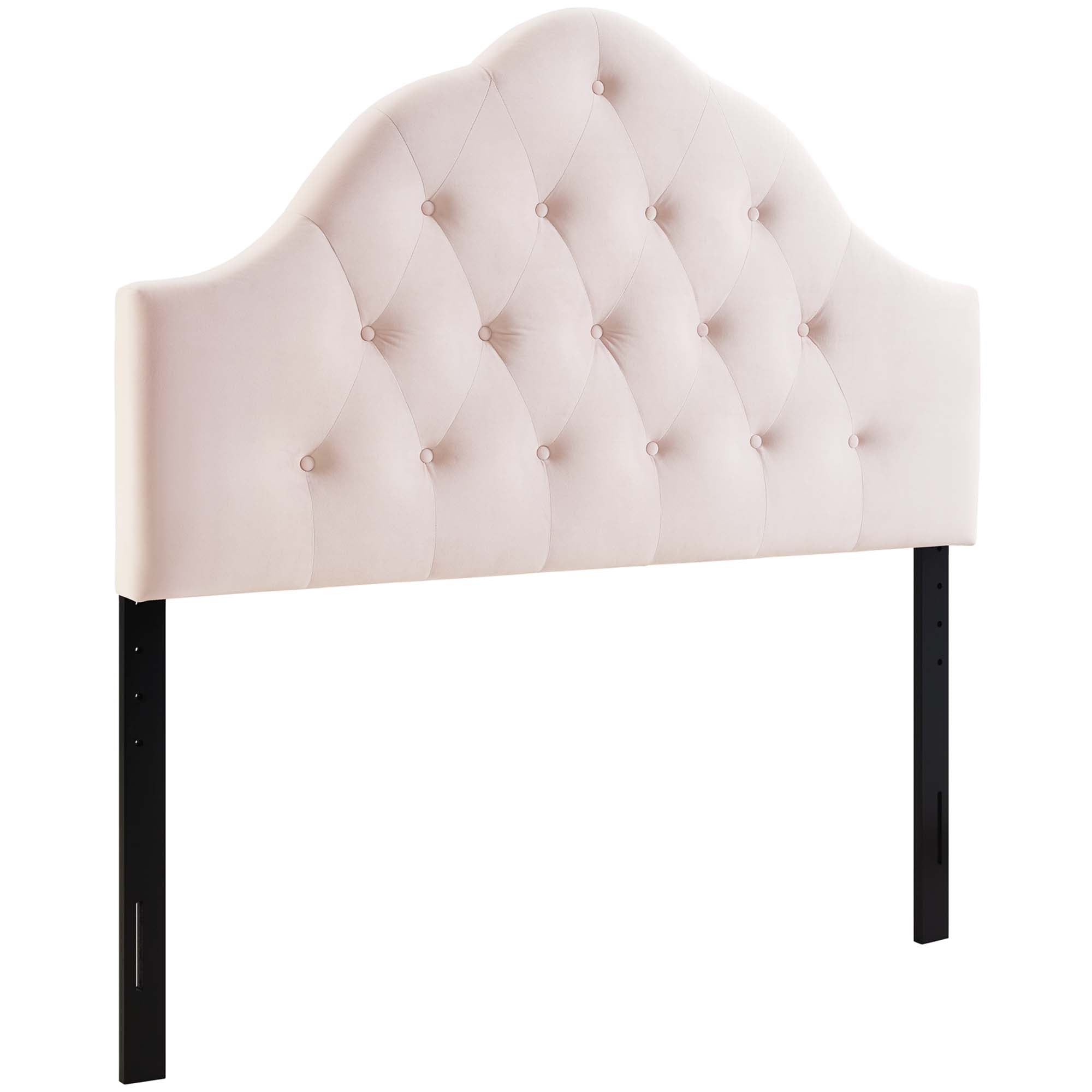 Sovereign Diamond Tufted Performance Velvet Full Headboard, Pink