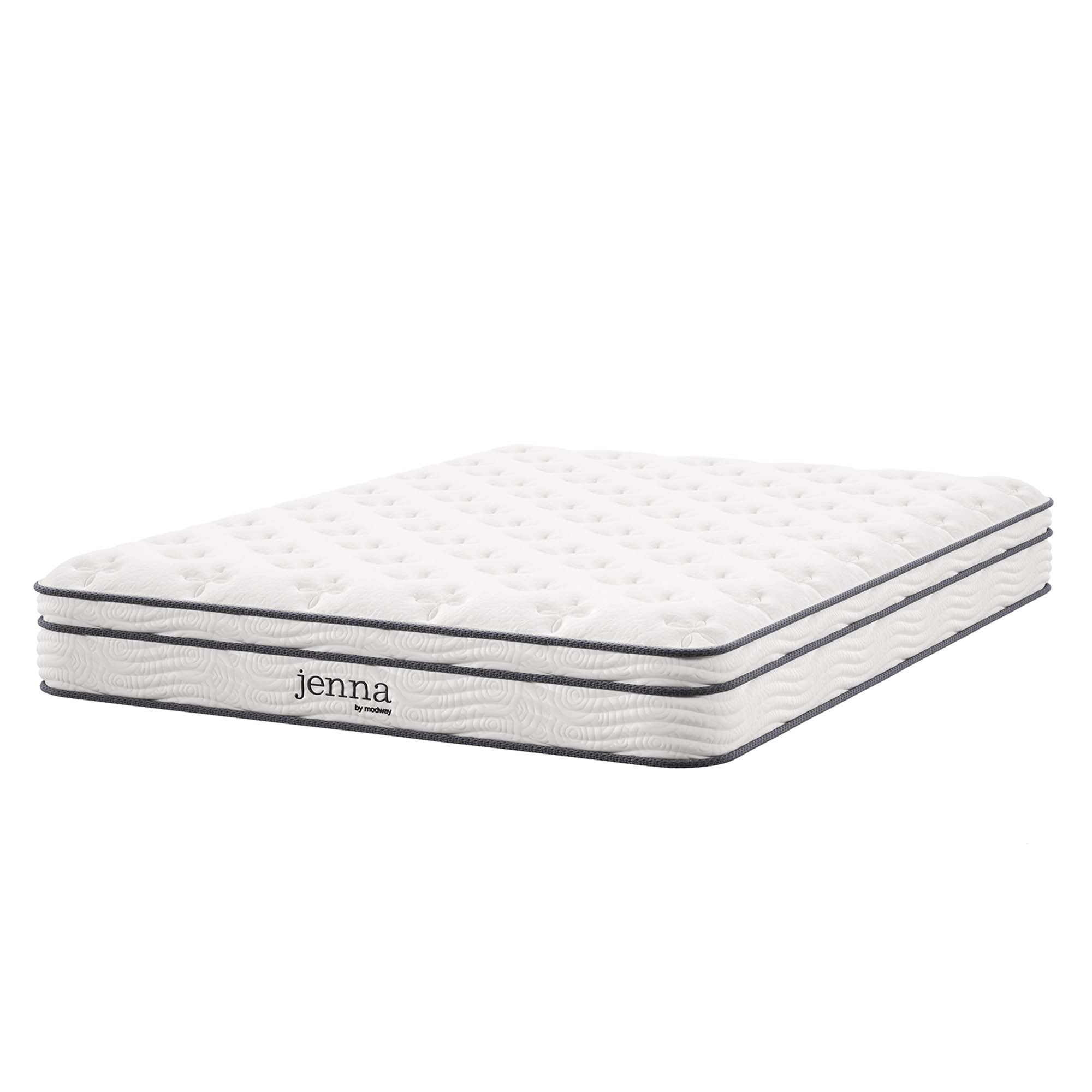 Jenna 8" Innerspring and Foam Full Mattress, White