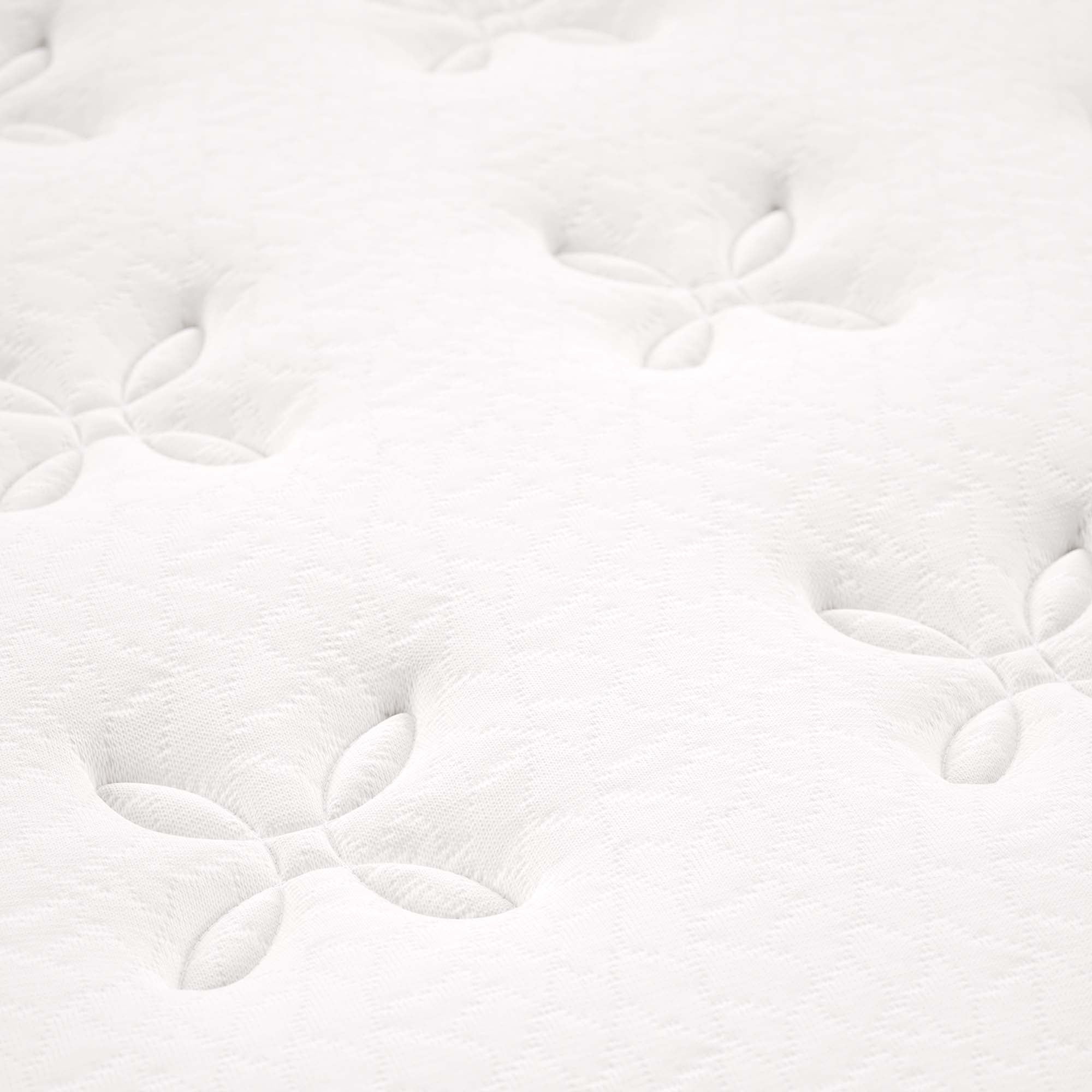 Jenna 8" Innerspring and Foam Queen Mattress, White