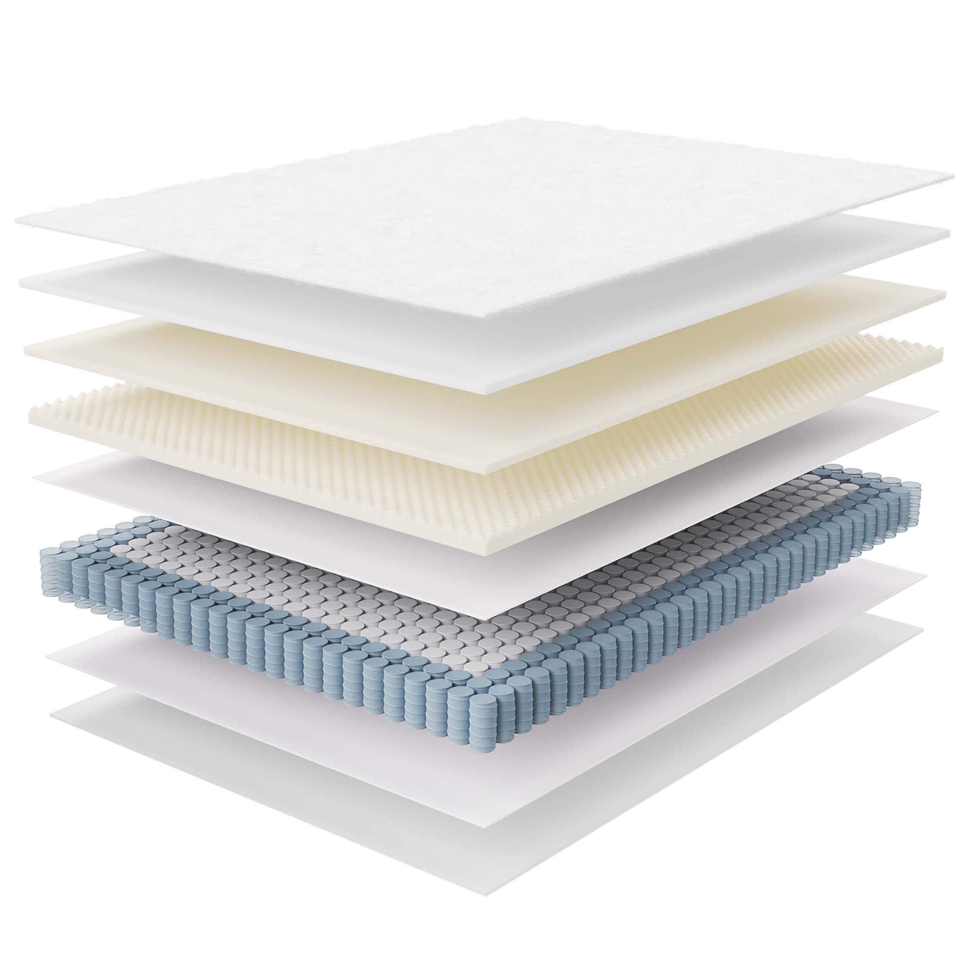 Jenna 8" Innerspring and Foam Queen Mattress, White