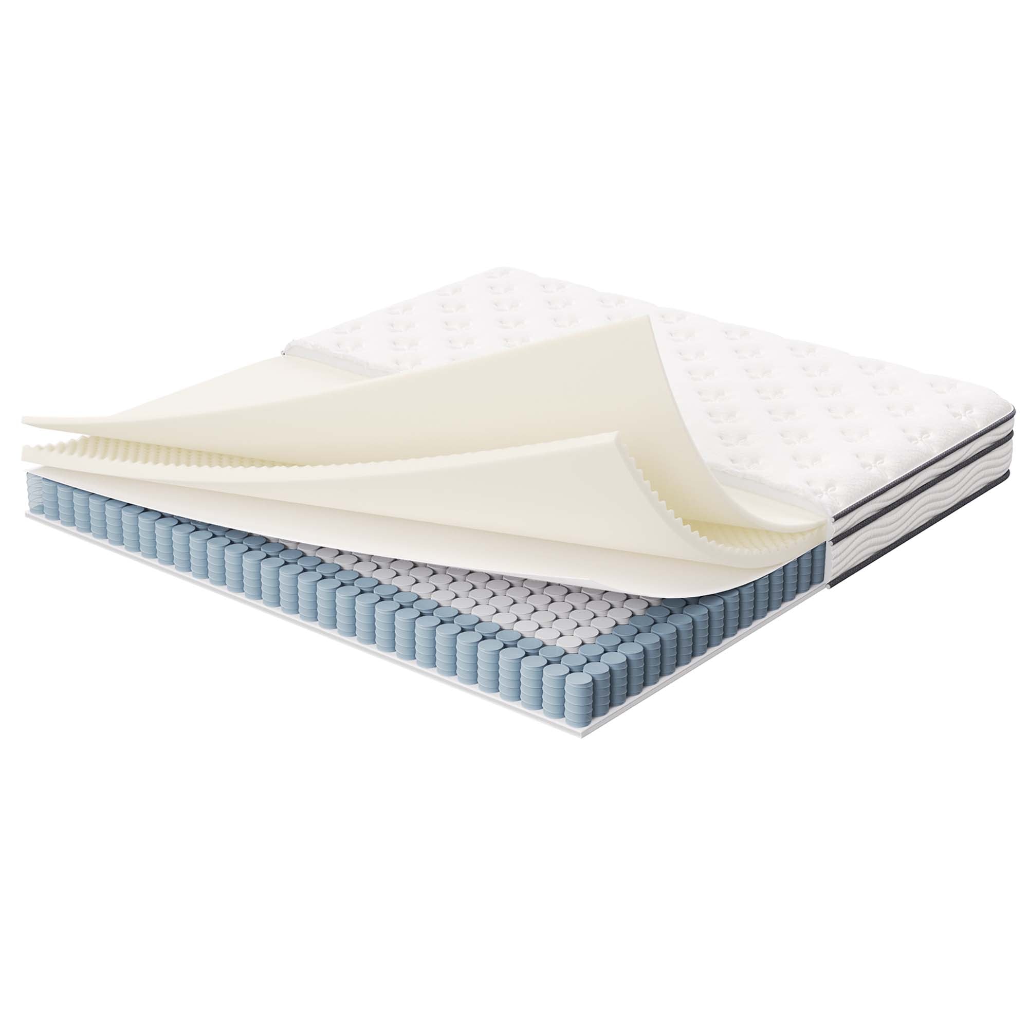Jenna 8" Innerspring and Foam King Mattress, White