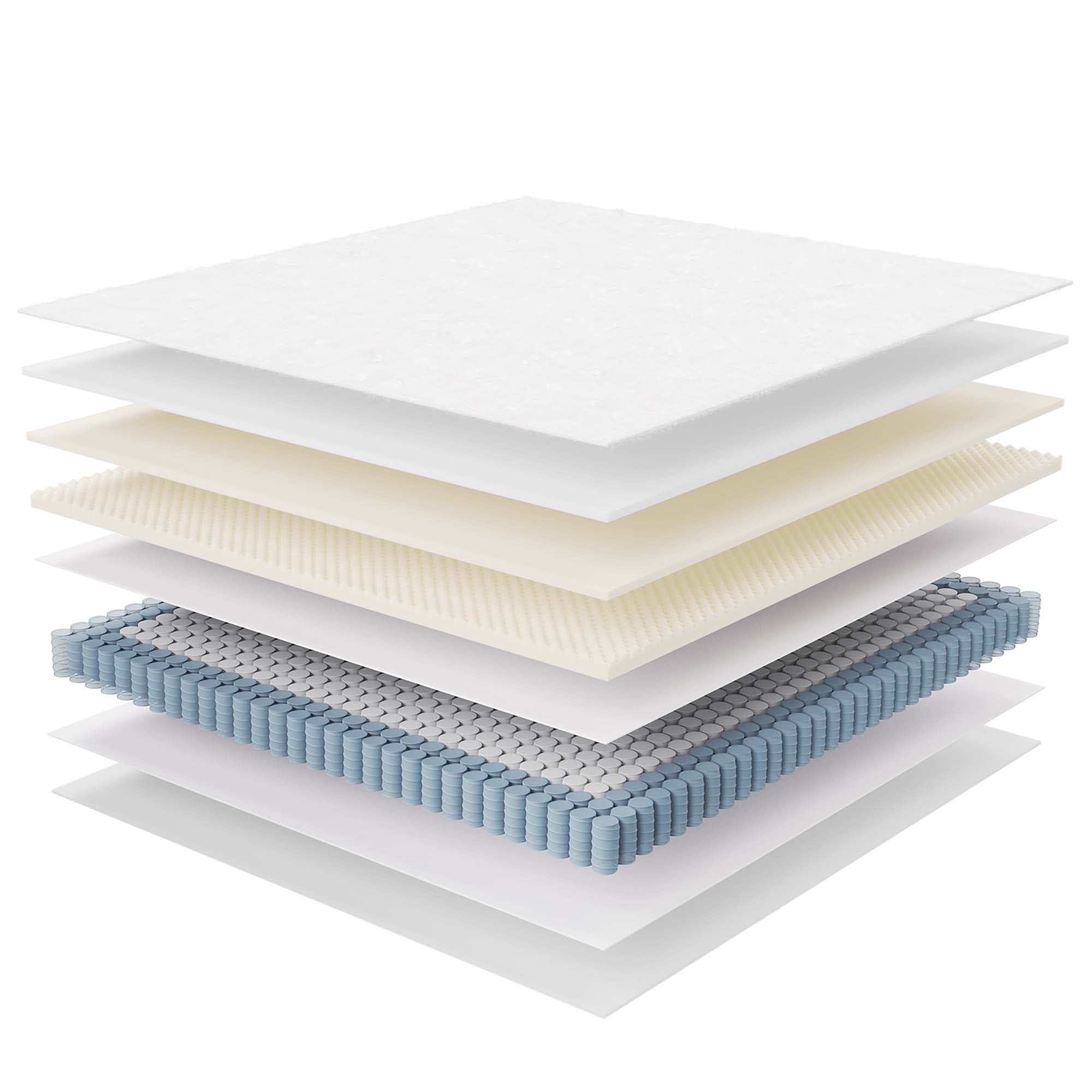 Jenna 8" Innerspring and Foam King Mattress, White