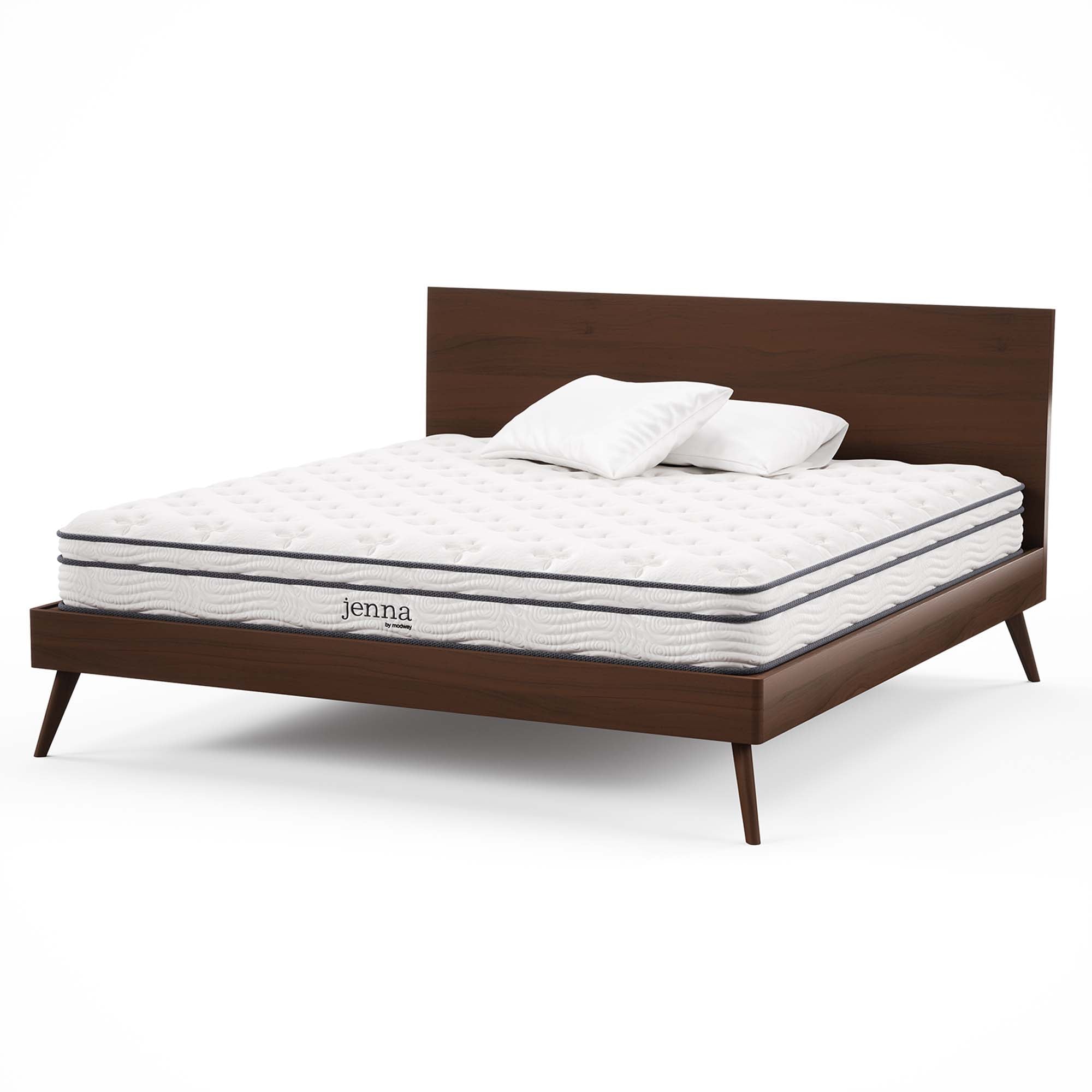 Jenna 8" Innerspring and Foam King Mattress, White