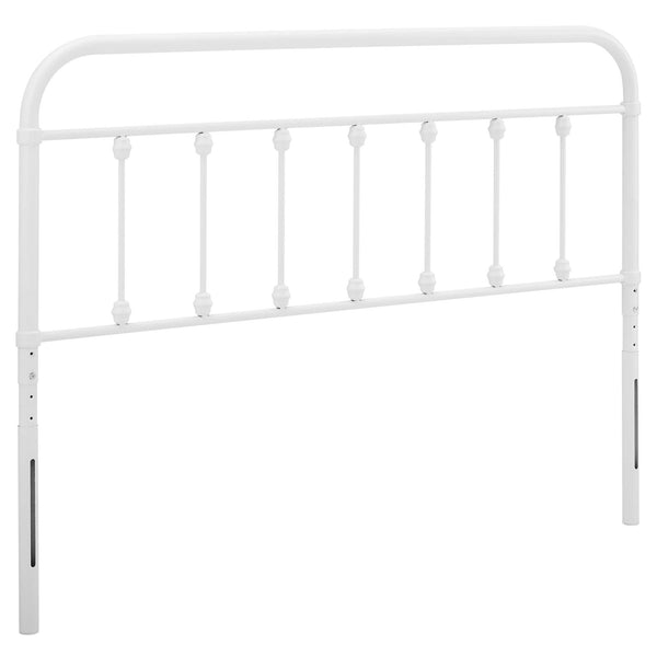 Sage Metal Queen Headboard, White