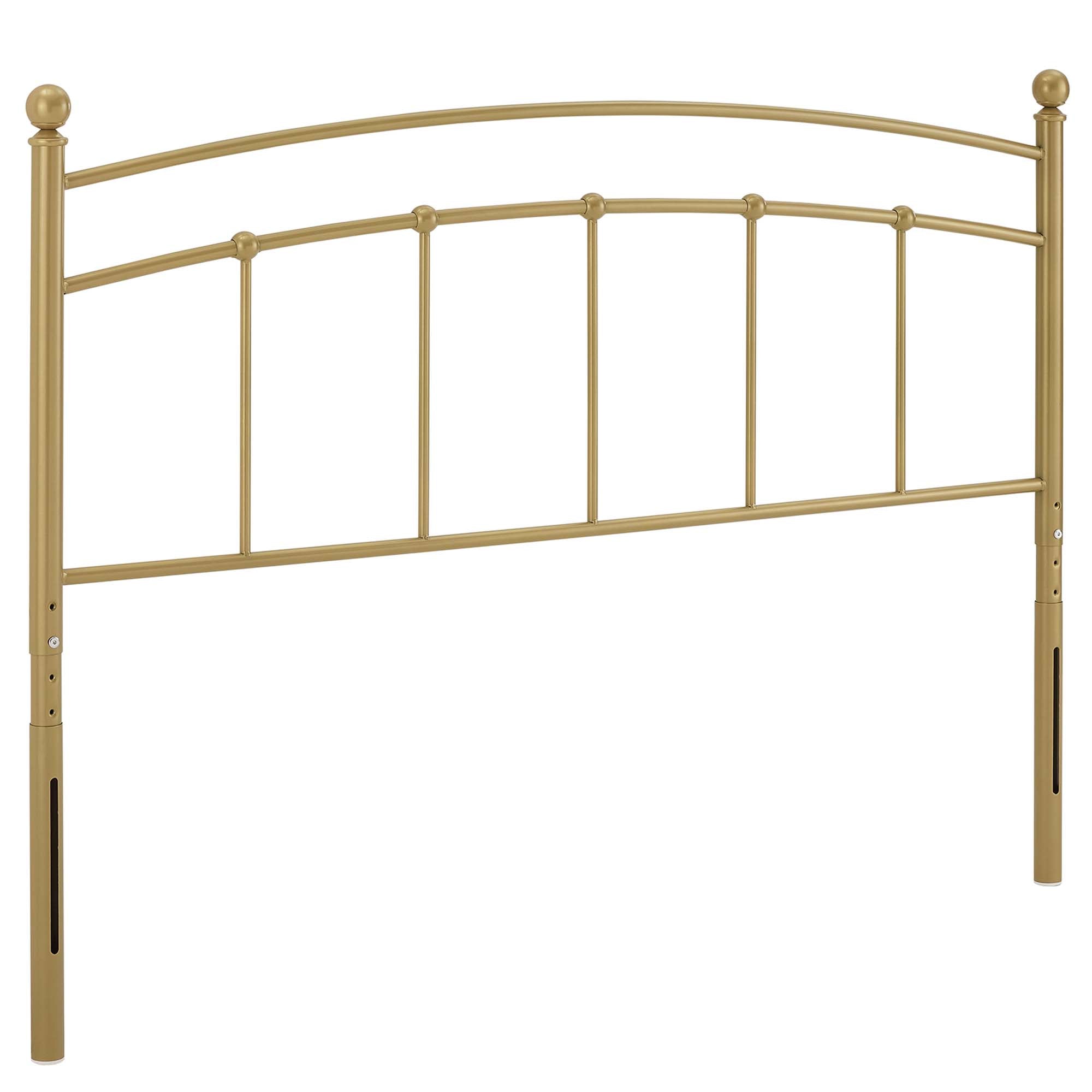 Abigail Metal Full Headboard, Gold