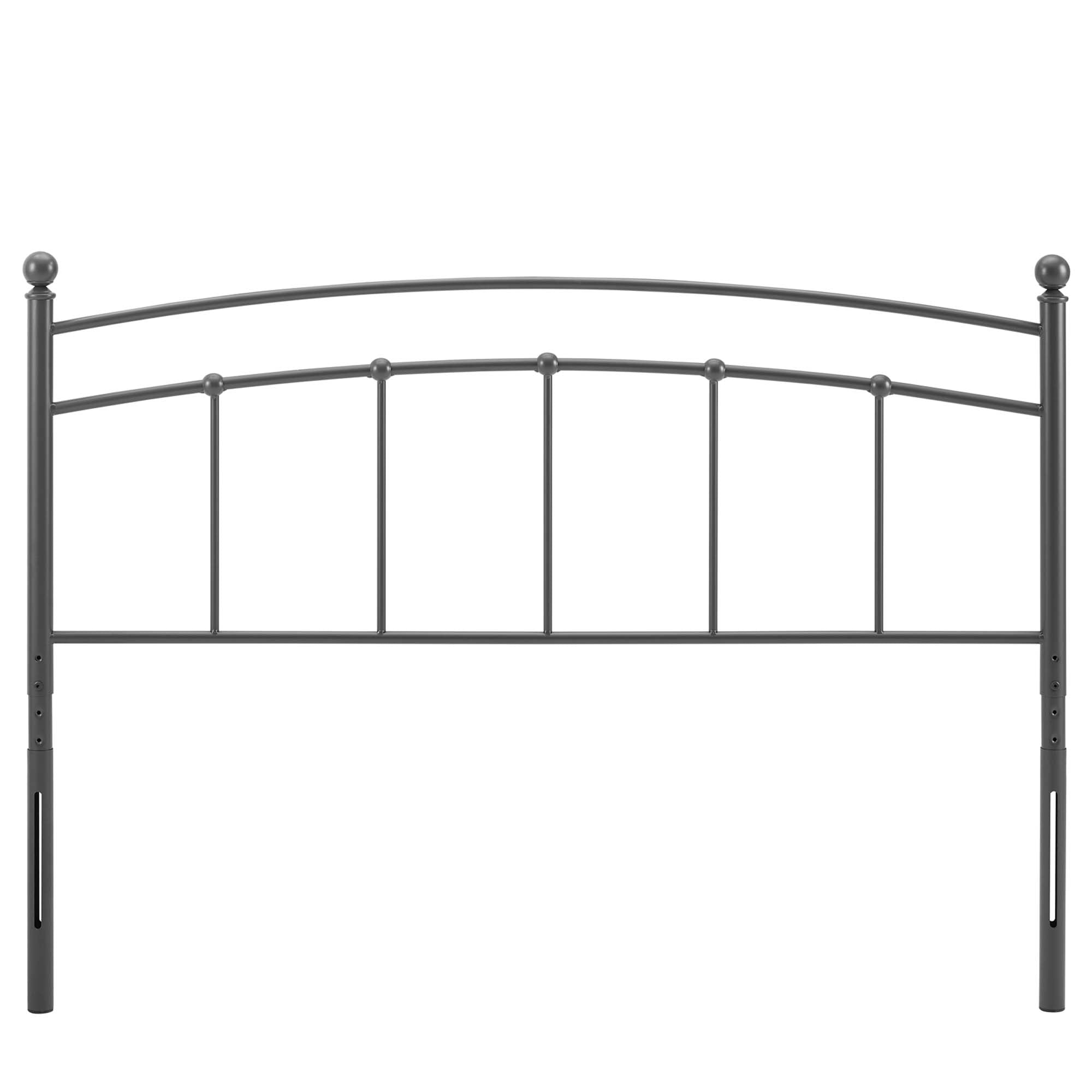 Abigail Metal King Headboard, Gray