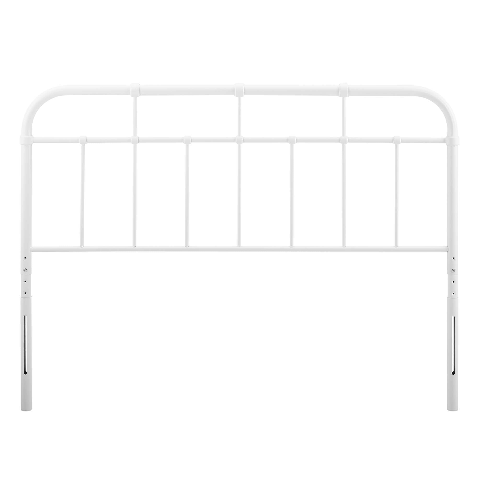 Alessia Metal Full Headboard, White