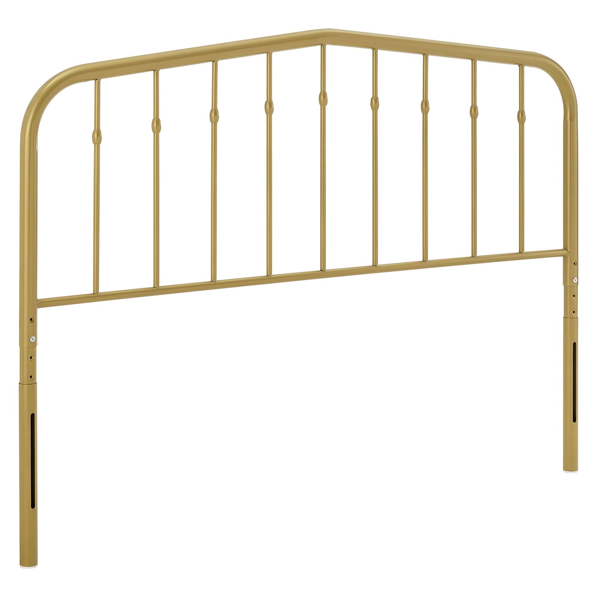 Lennon Metal Twin Headboard, Gold