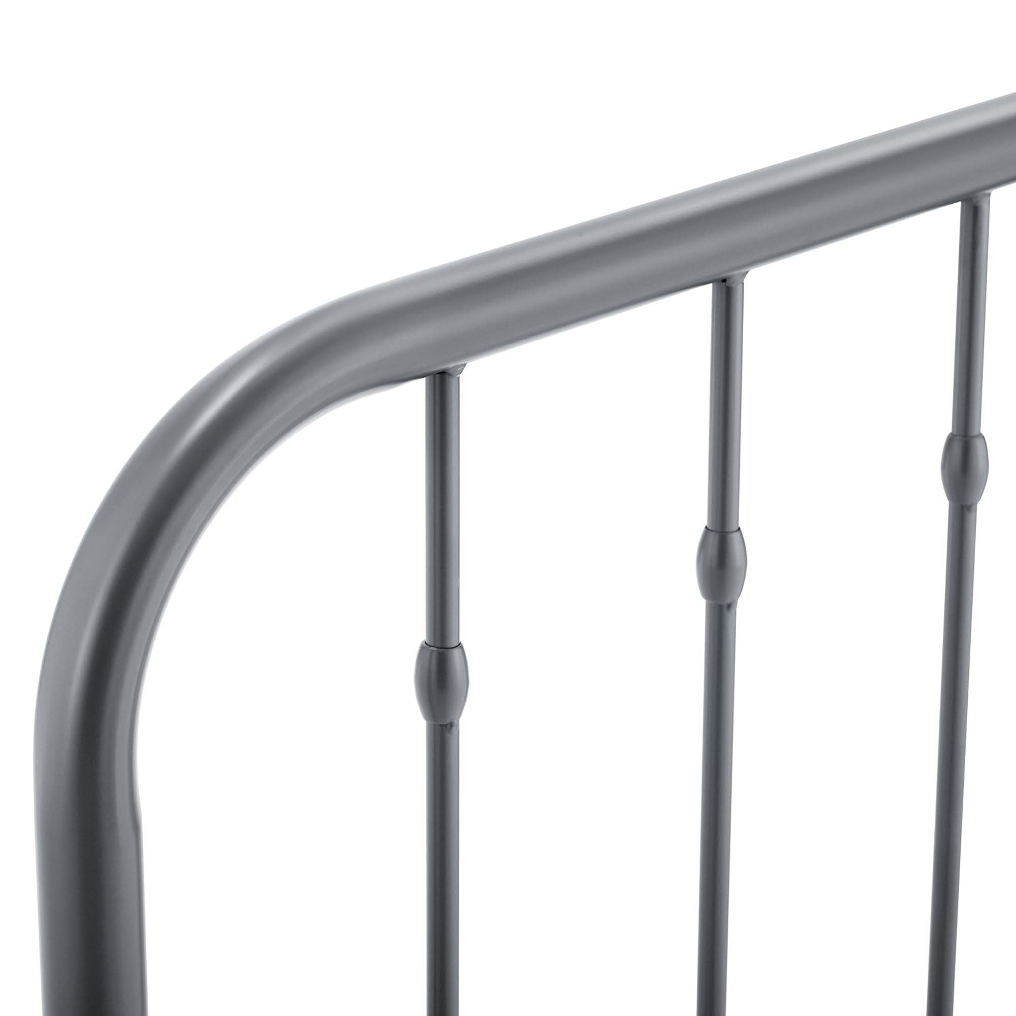 Lennon Metal Twin Headboard, Gray
