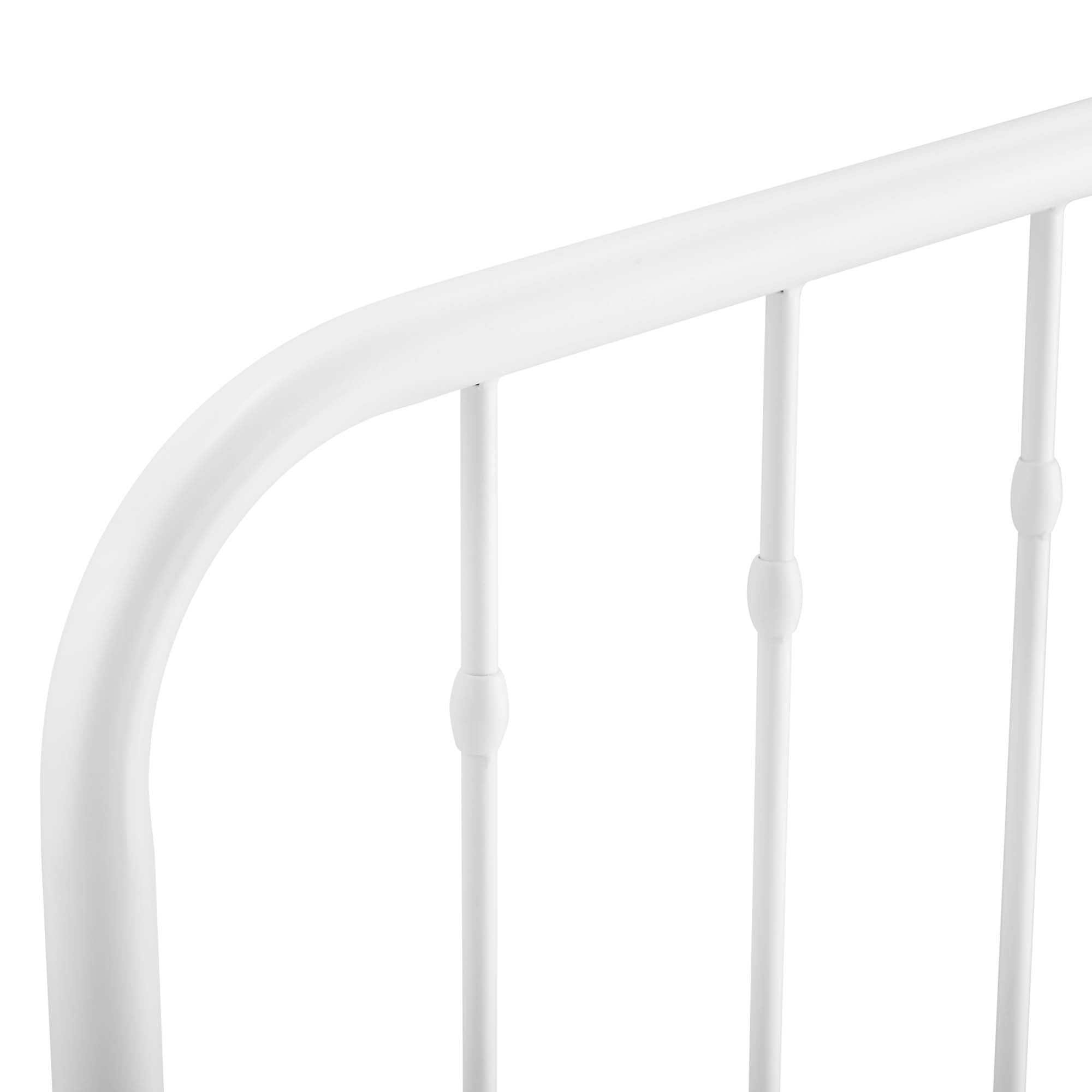 Lennon Metal King Headboard, White