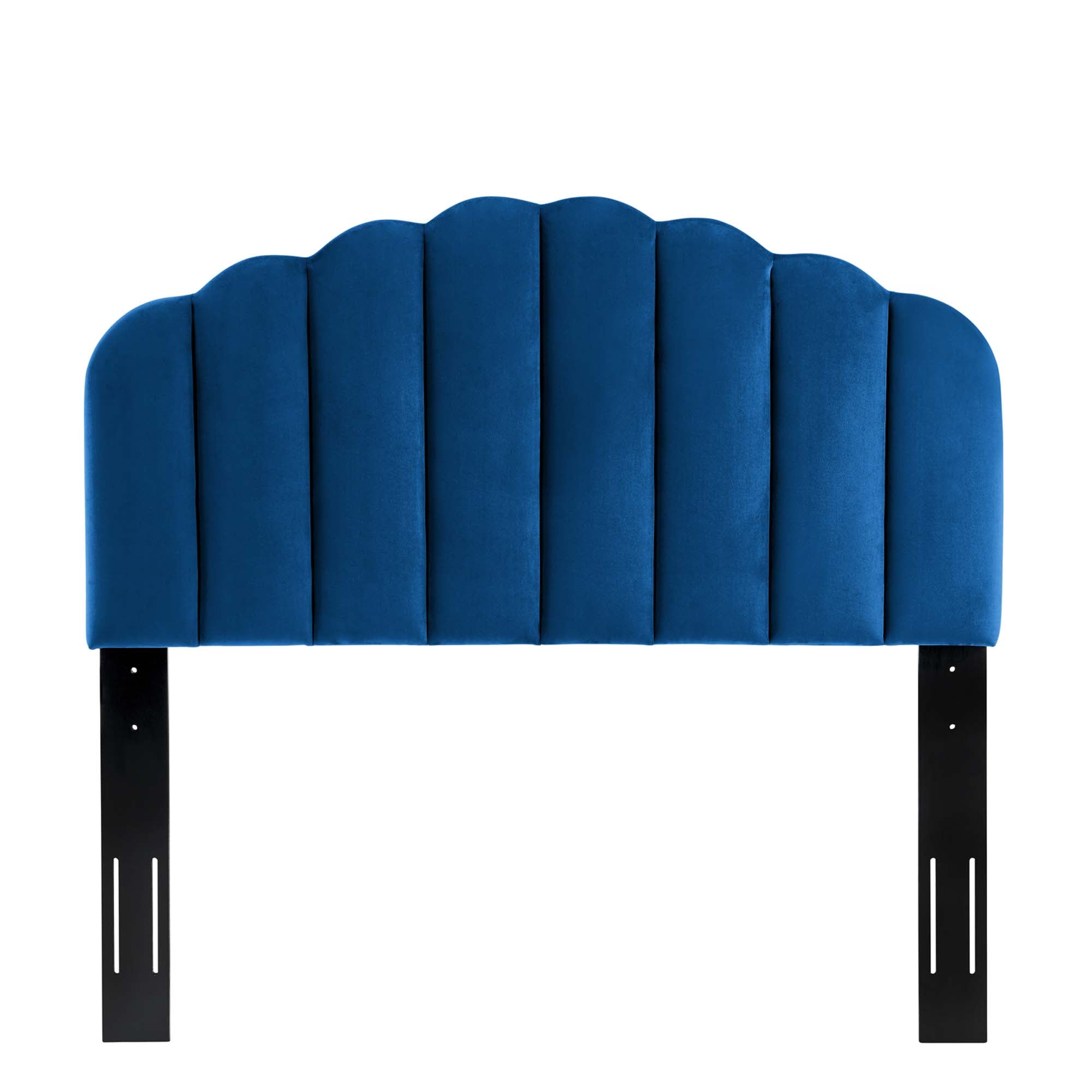 Veronique Performance Velvet Full/Queen Headboard, Navy