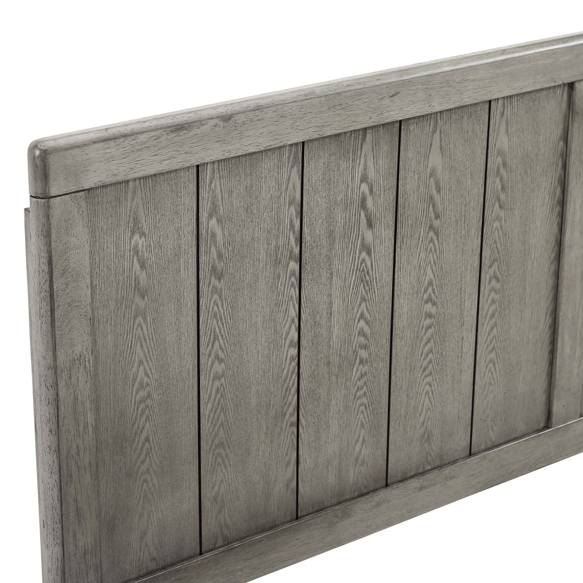 Robbie Wood Twin Headboard, Gray