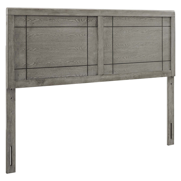 Archie Wood Twin Headboard, Gray