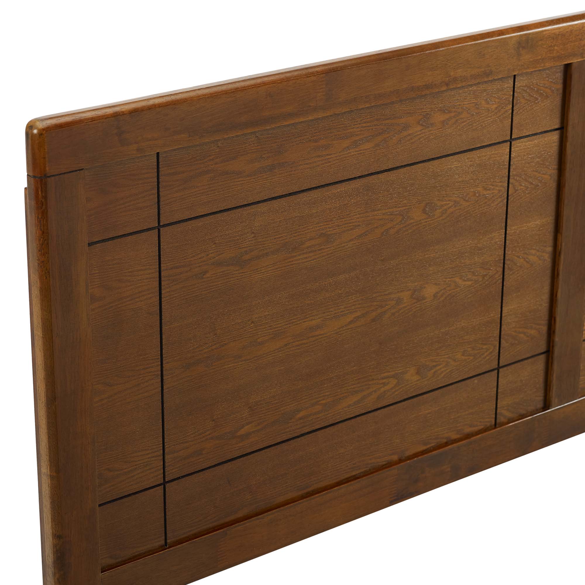 Archie Wood Twin Headboard, Walnut