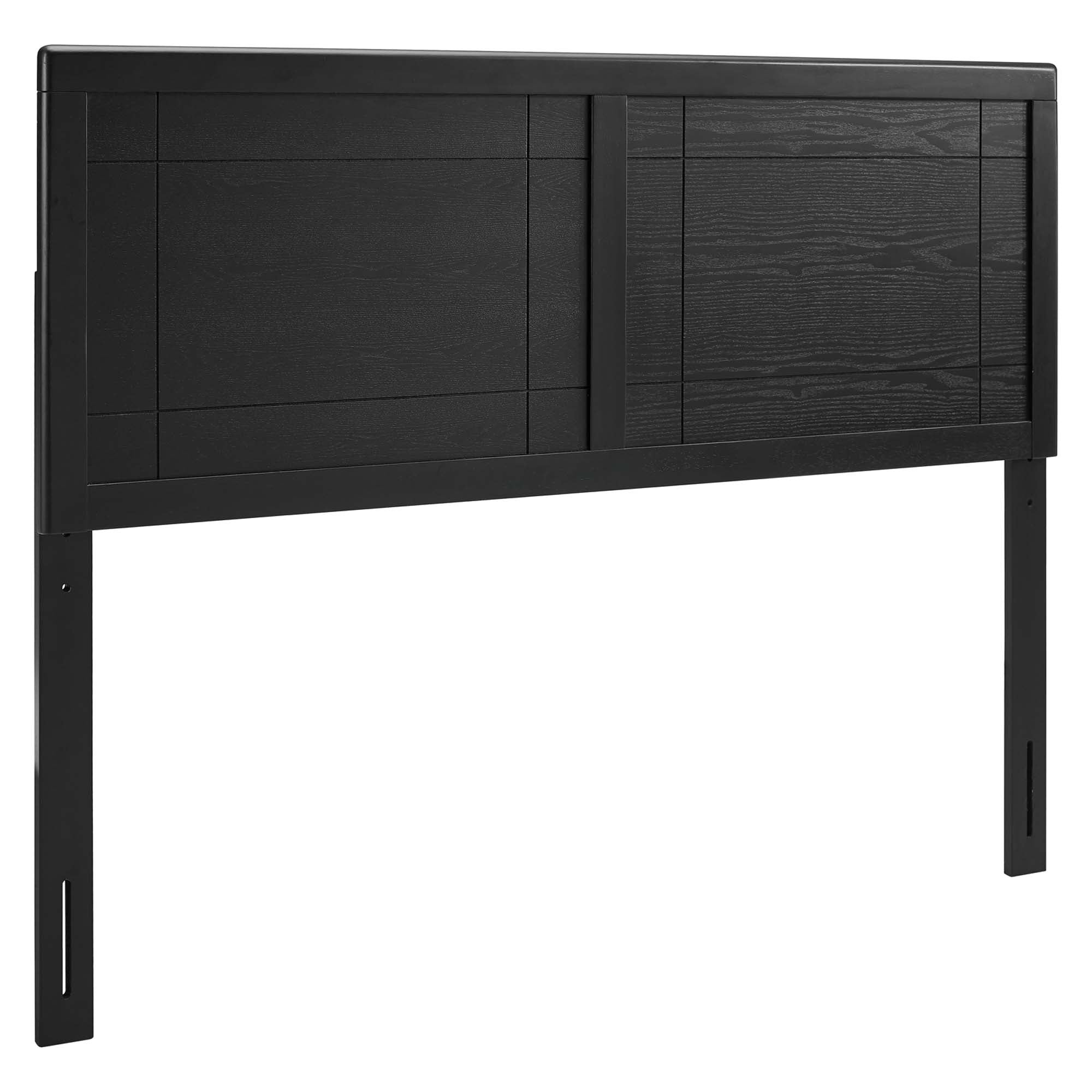 Archie Wood Queen Headboard, Black