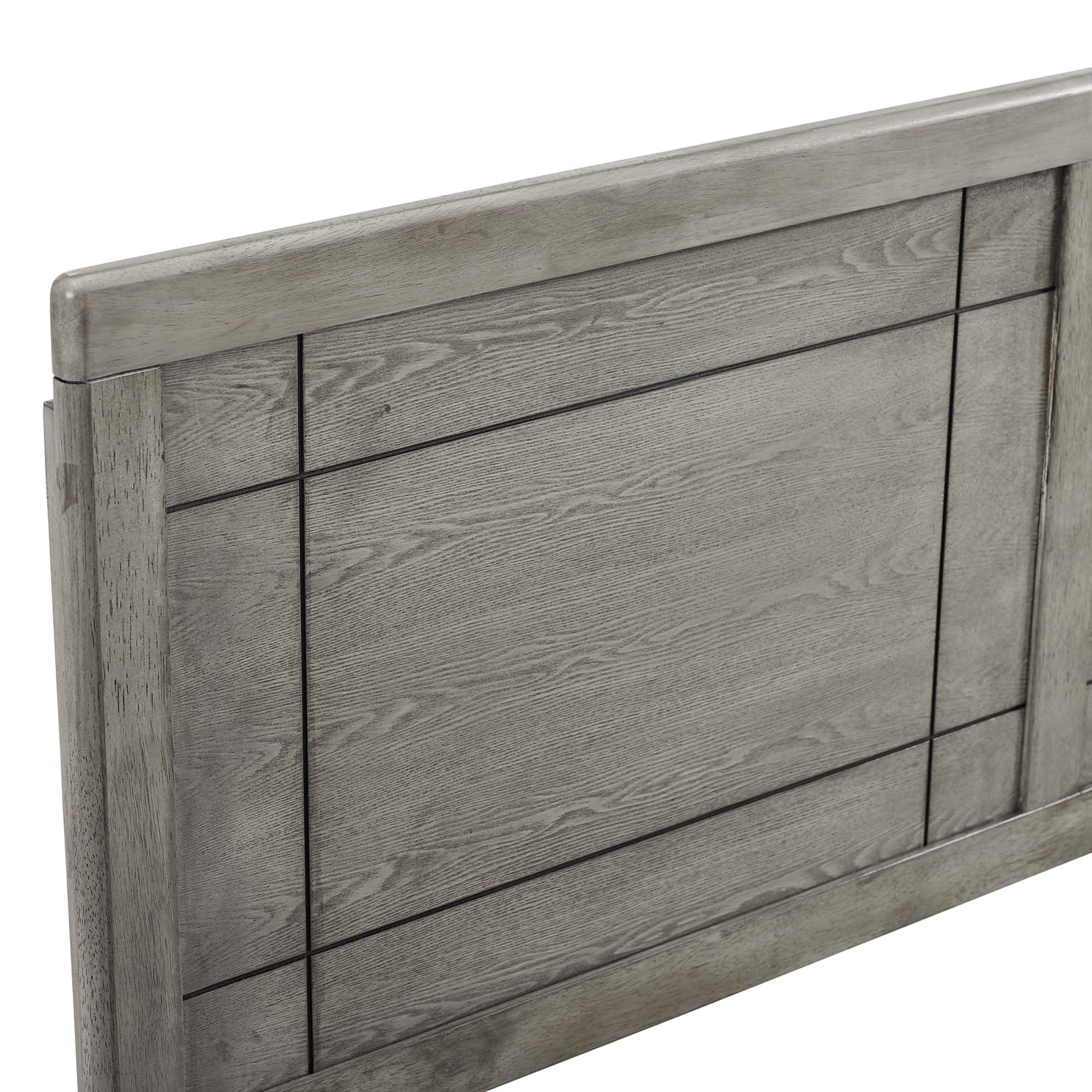 Archie Wood Queen Headboard, Gray