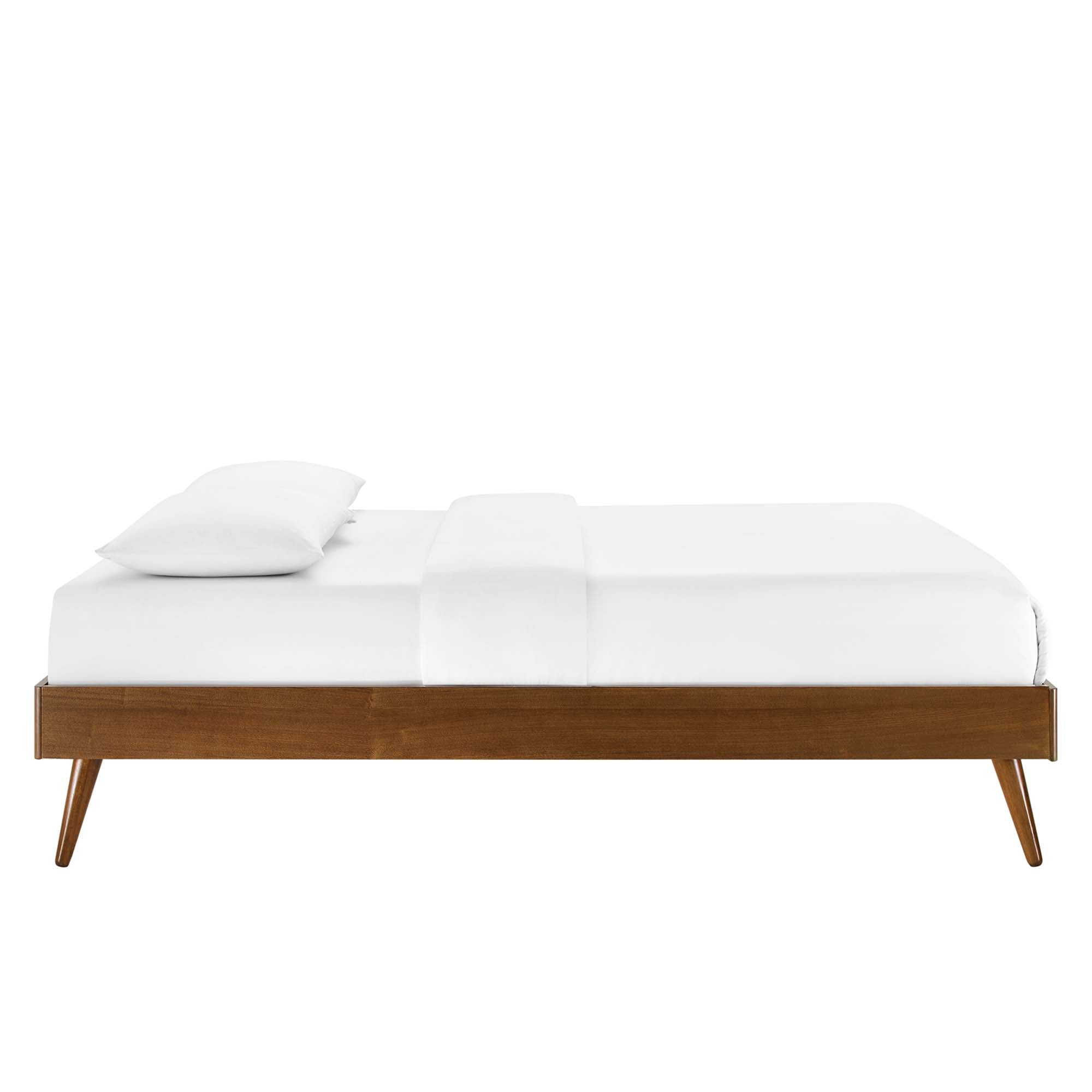 Margo Walnut King Wood Platform Bed Frame