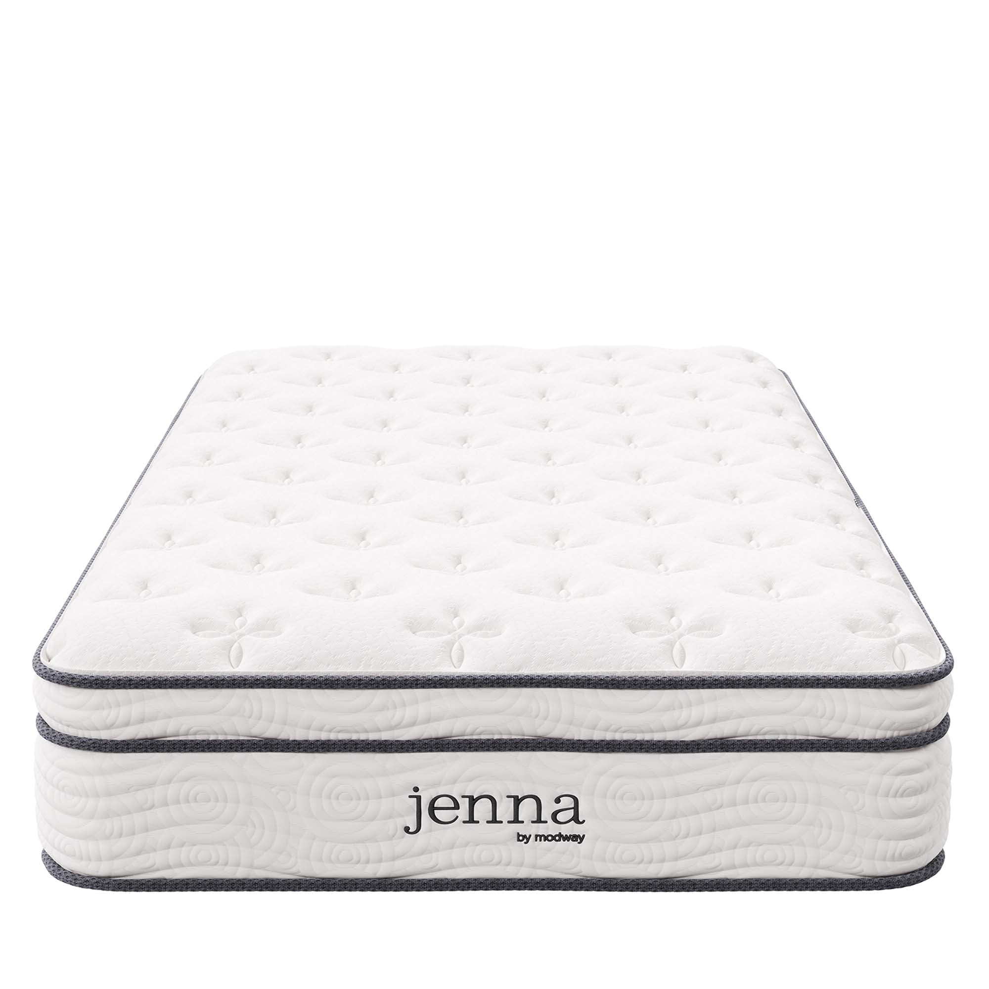 Jenna 10" Innerspring and Foam Twin XL Mattress, White