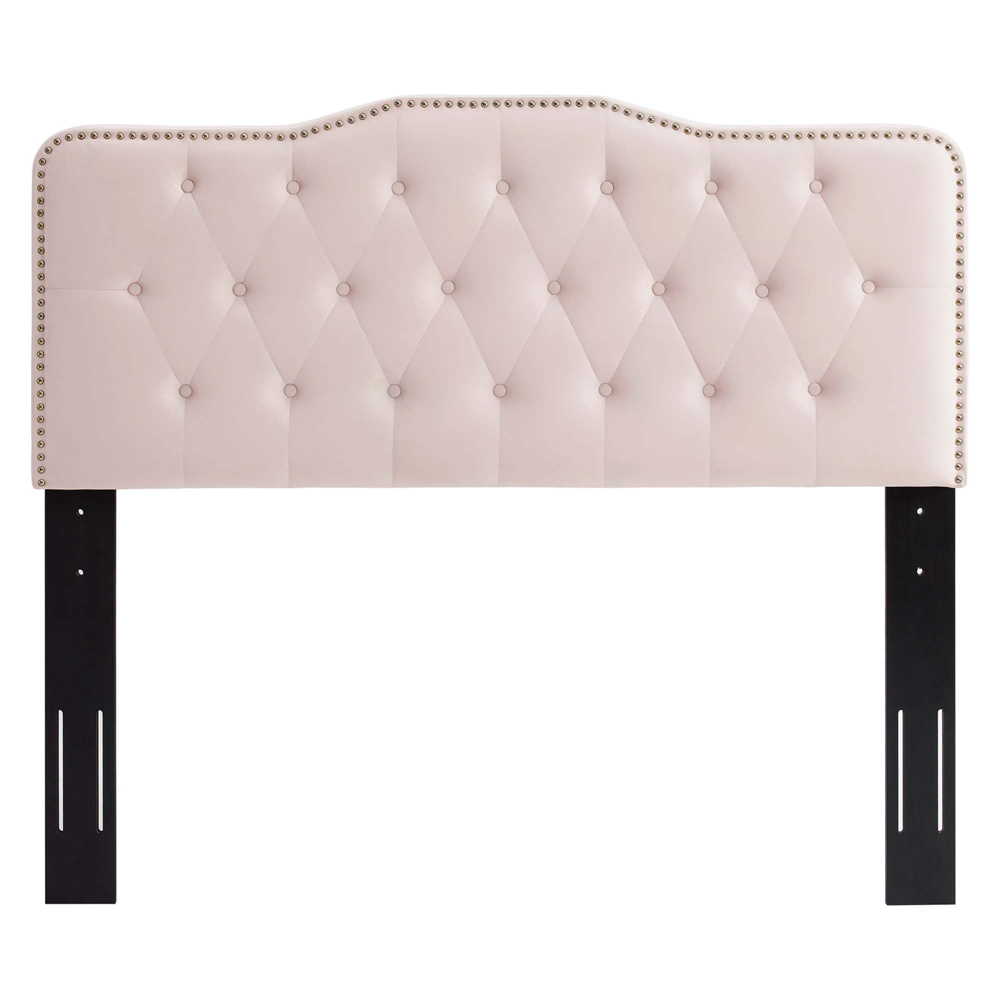 Sophia Tufted Performance Velvet Twin Headboard, Pink