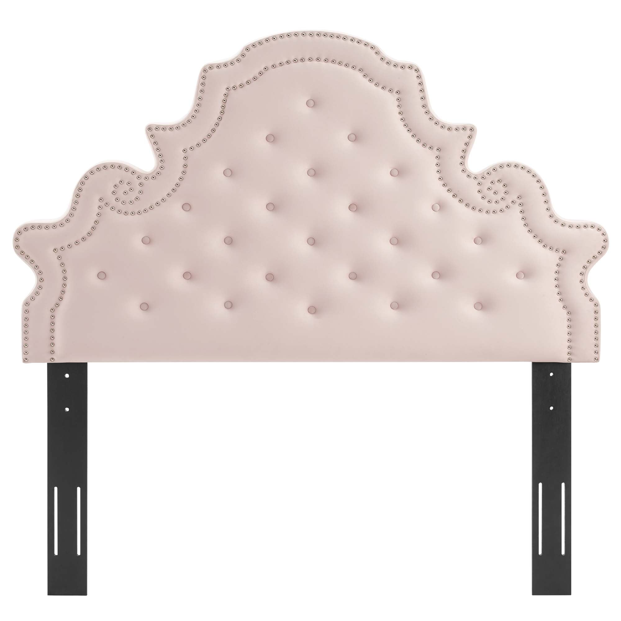 Diana Tufted Performance Velvet Full/Queen Headboard, Pink