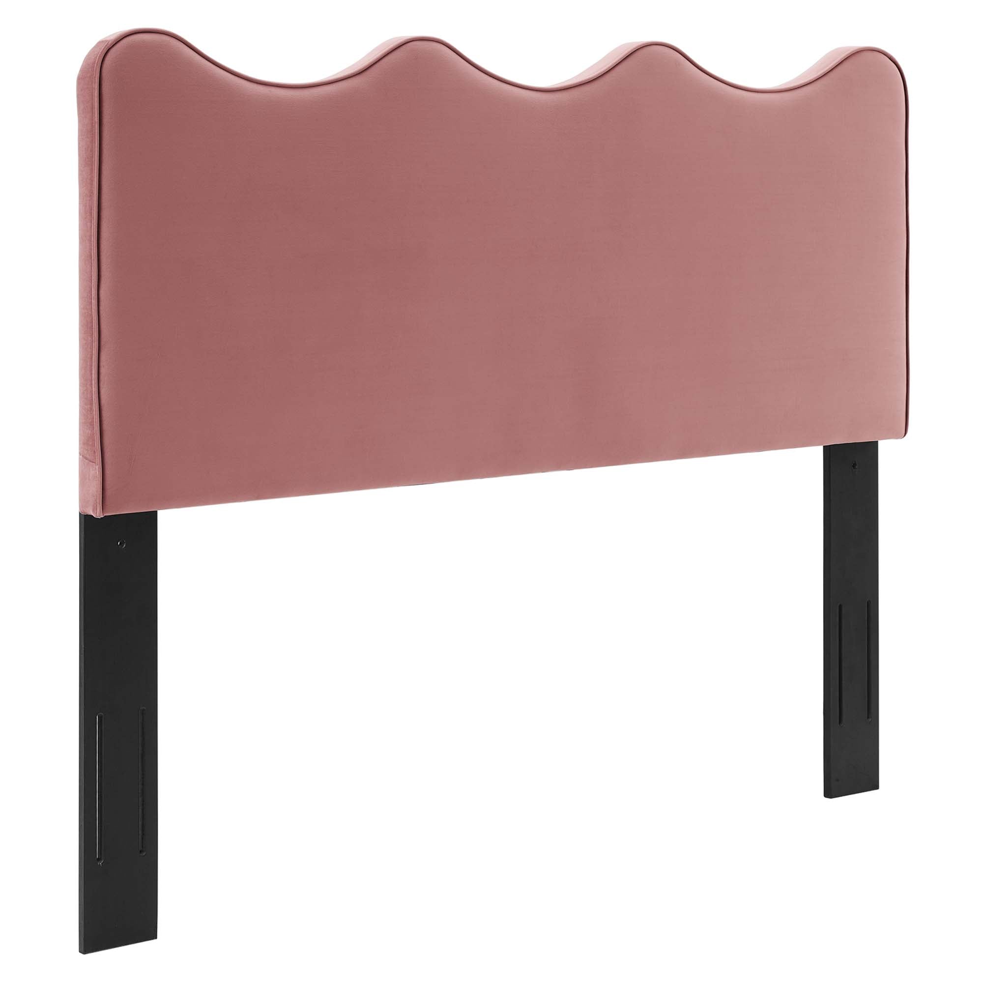 Athena Performance Velvet Full/Queen Headboard, Dusty Rose