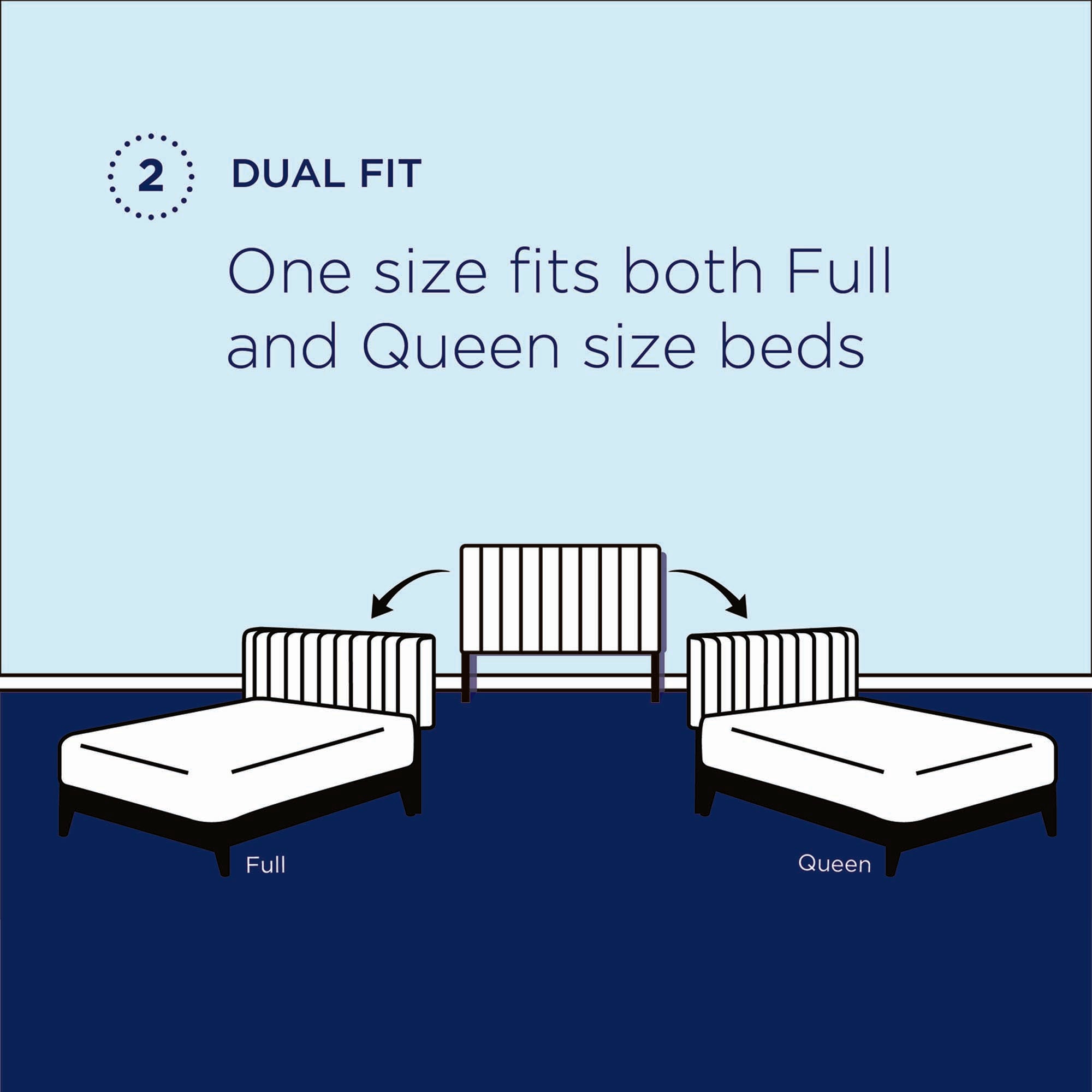 Athena Performance Velvet Full/Queen Headboard, Light Gray
