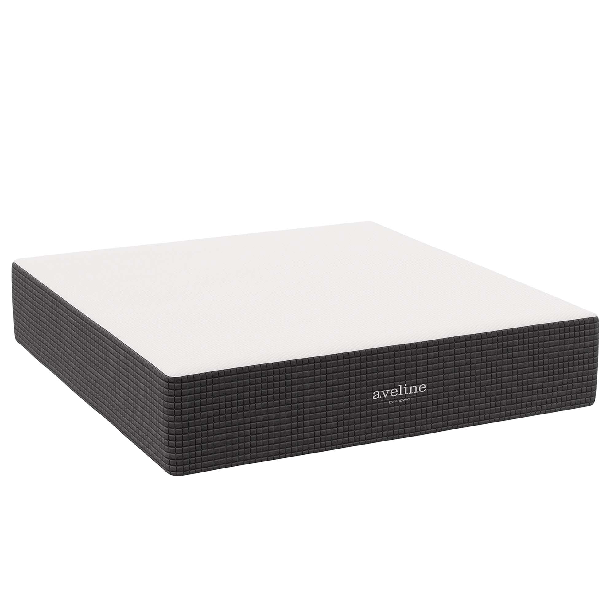 Aveline 16" Memory Foam King Mattress, White