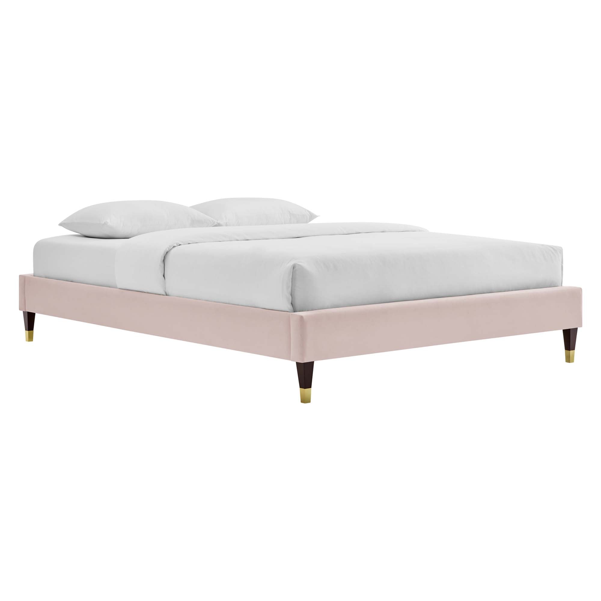 Amber Pink King Platform Bed