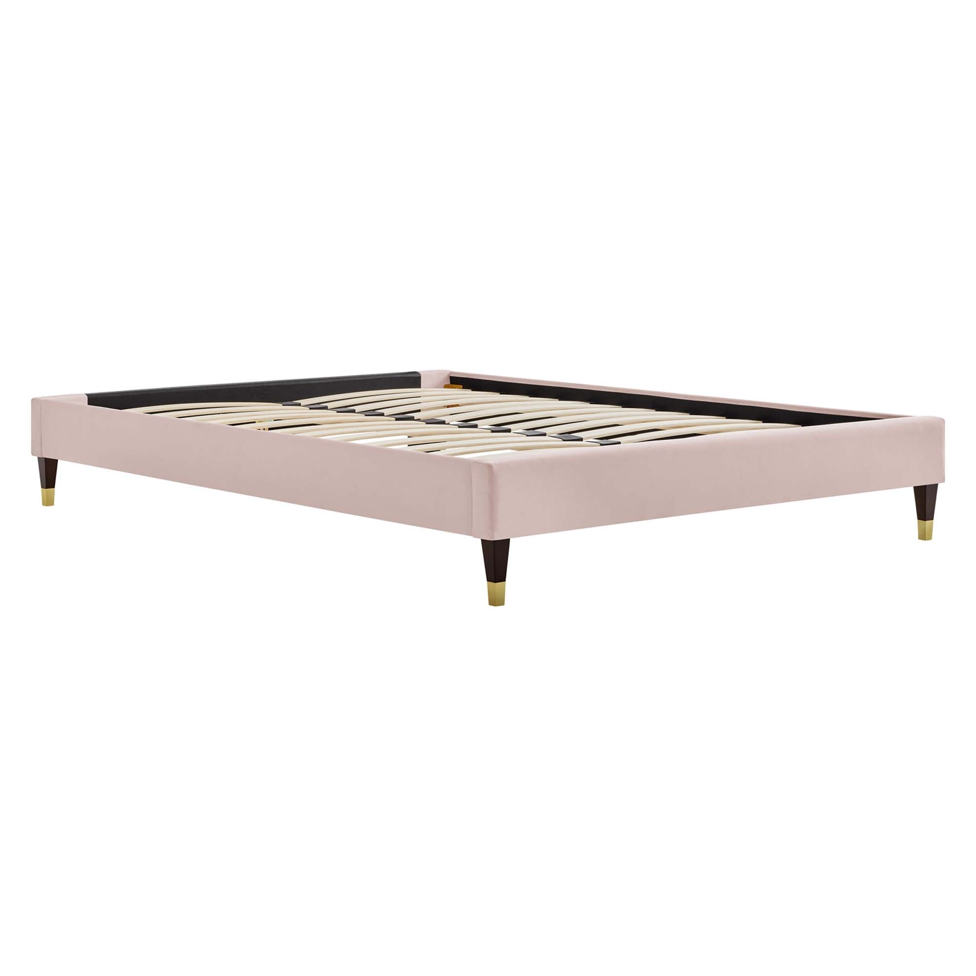 Amber Pink King Platform Bed