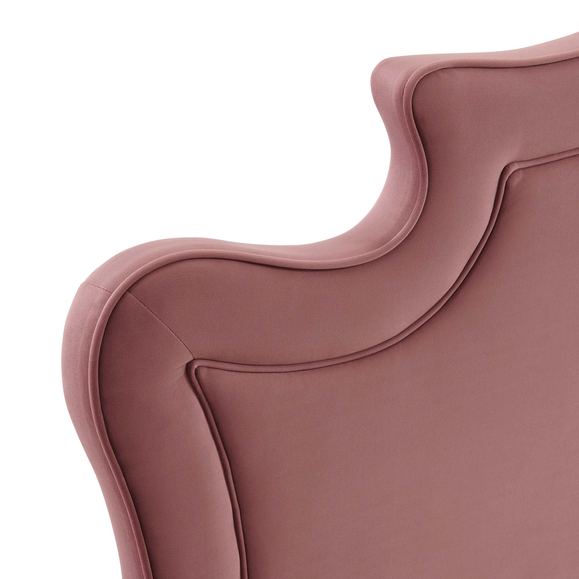 Neena Dusty Rose Performance Velvet Full Bed