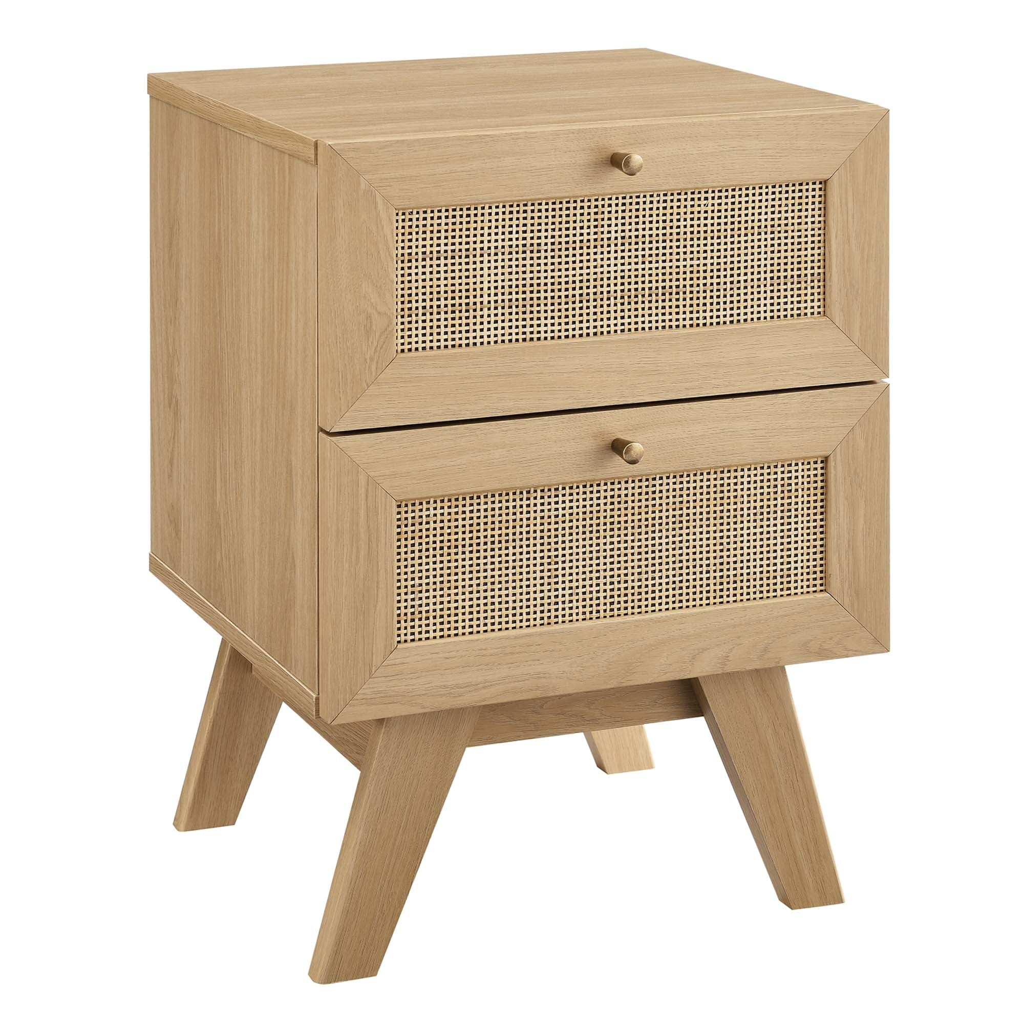 Soma 2-Drawer Nightstand, Oak