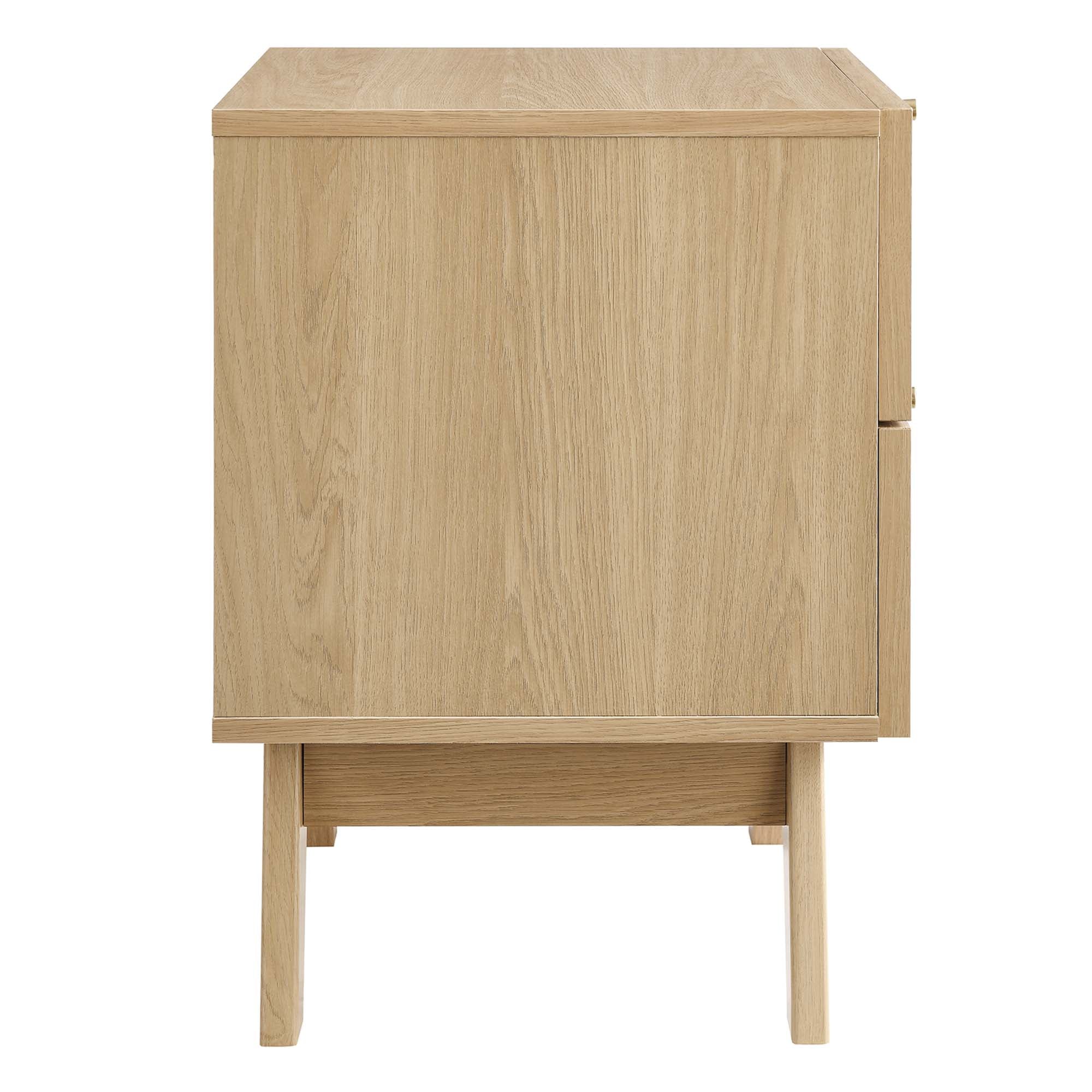 Soma 2-Drawer Nightstand, Oak
