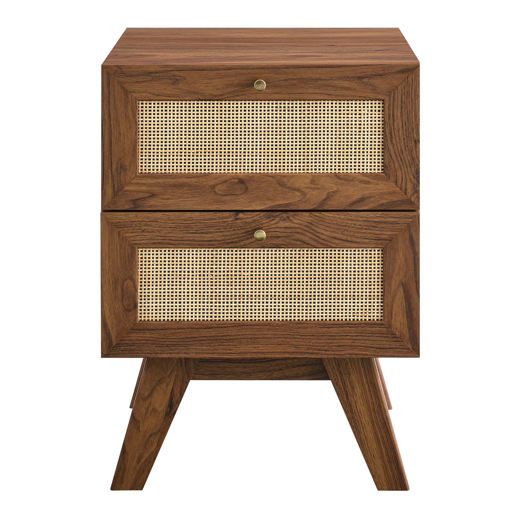 Soma 2-Drawer Nightstand, Walnut