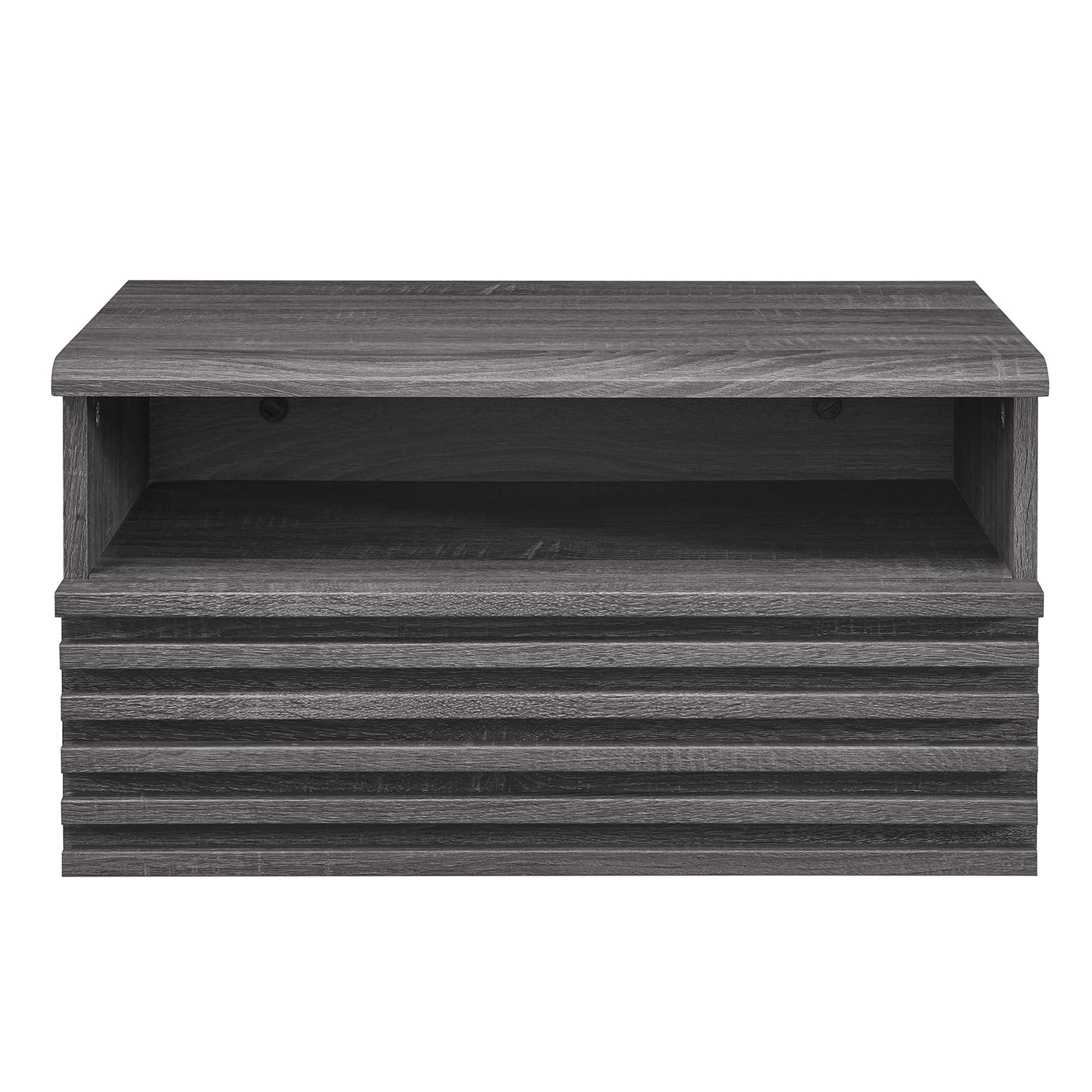 Render Wall-Mount Nightstand, Charcoal