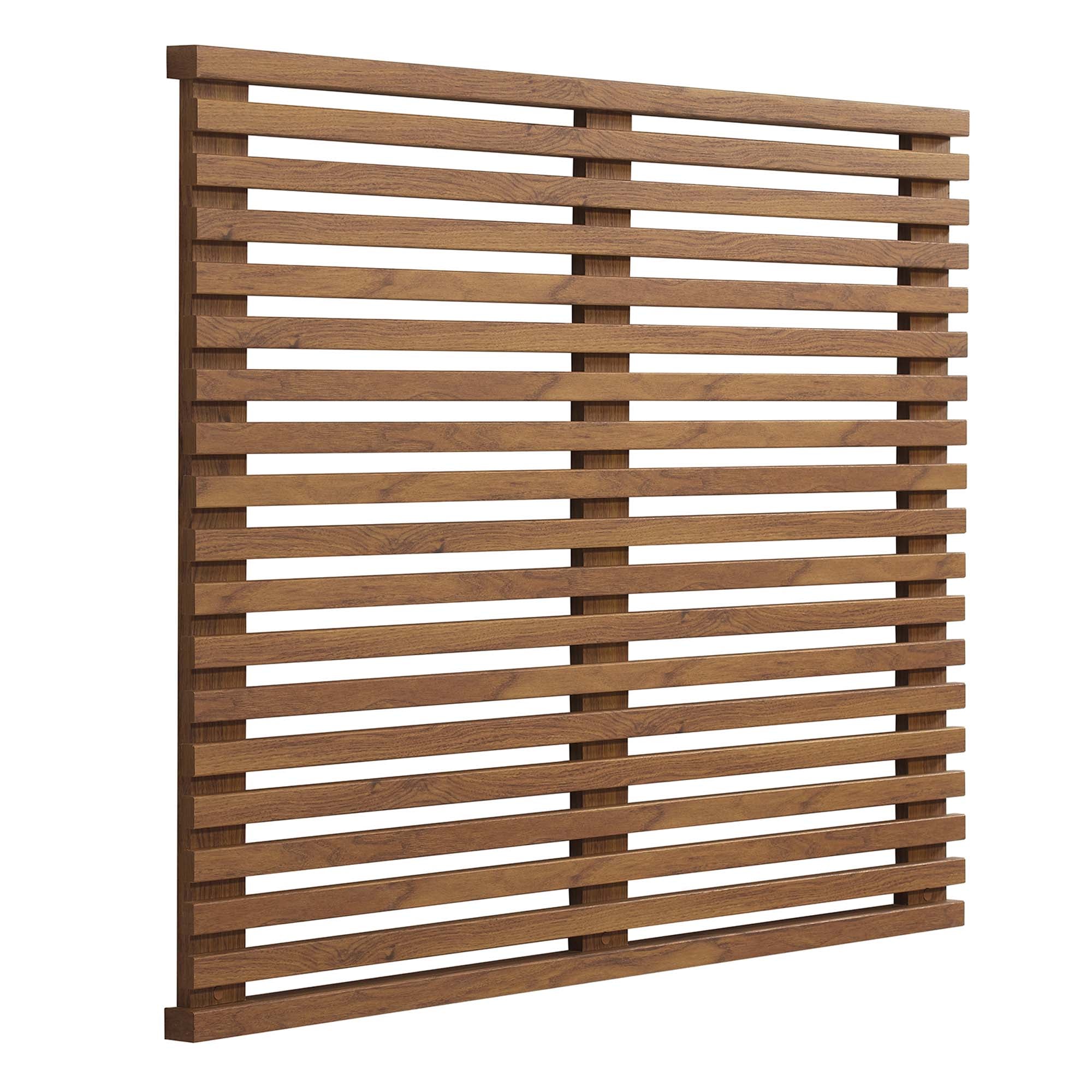 Render Wall Mount Twin Headboard, Walnut