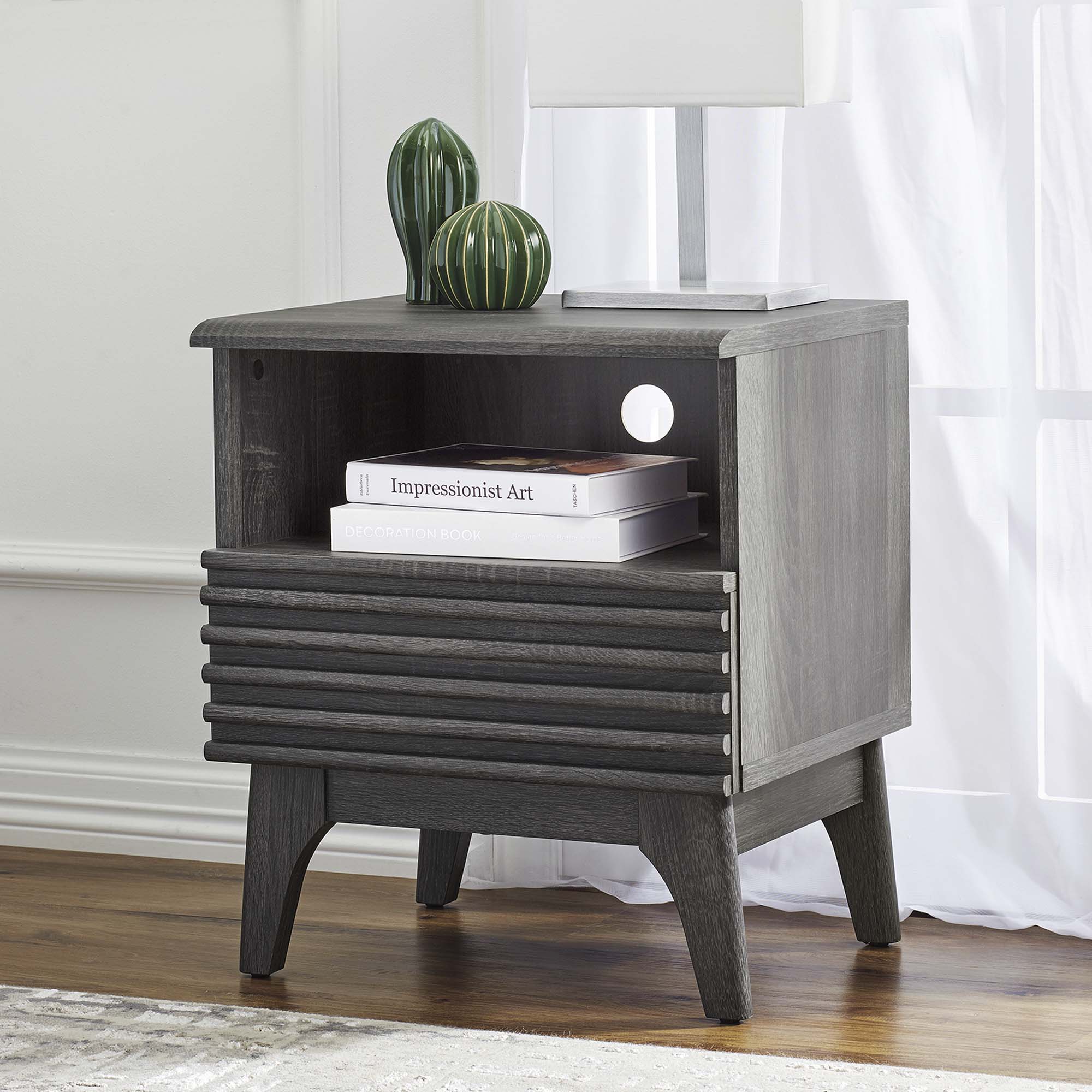 Render Nightstand, Charcoal