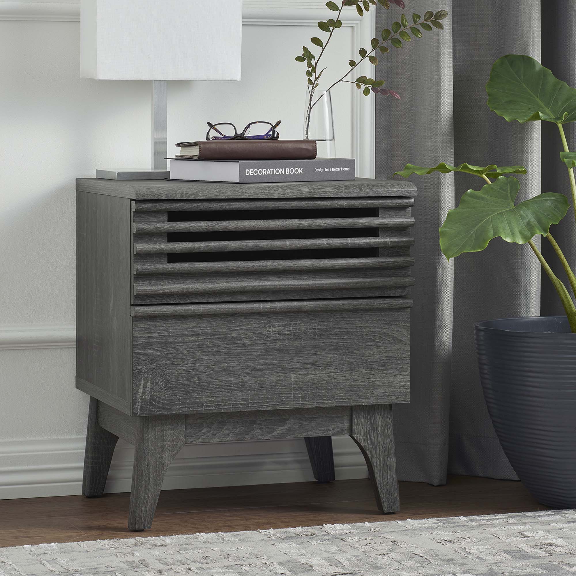 Render Nightstand, Charcoal